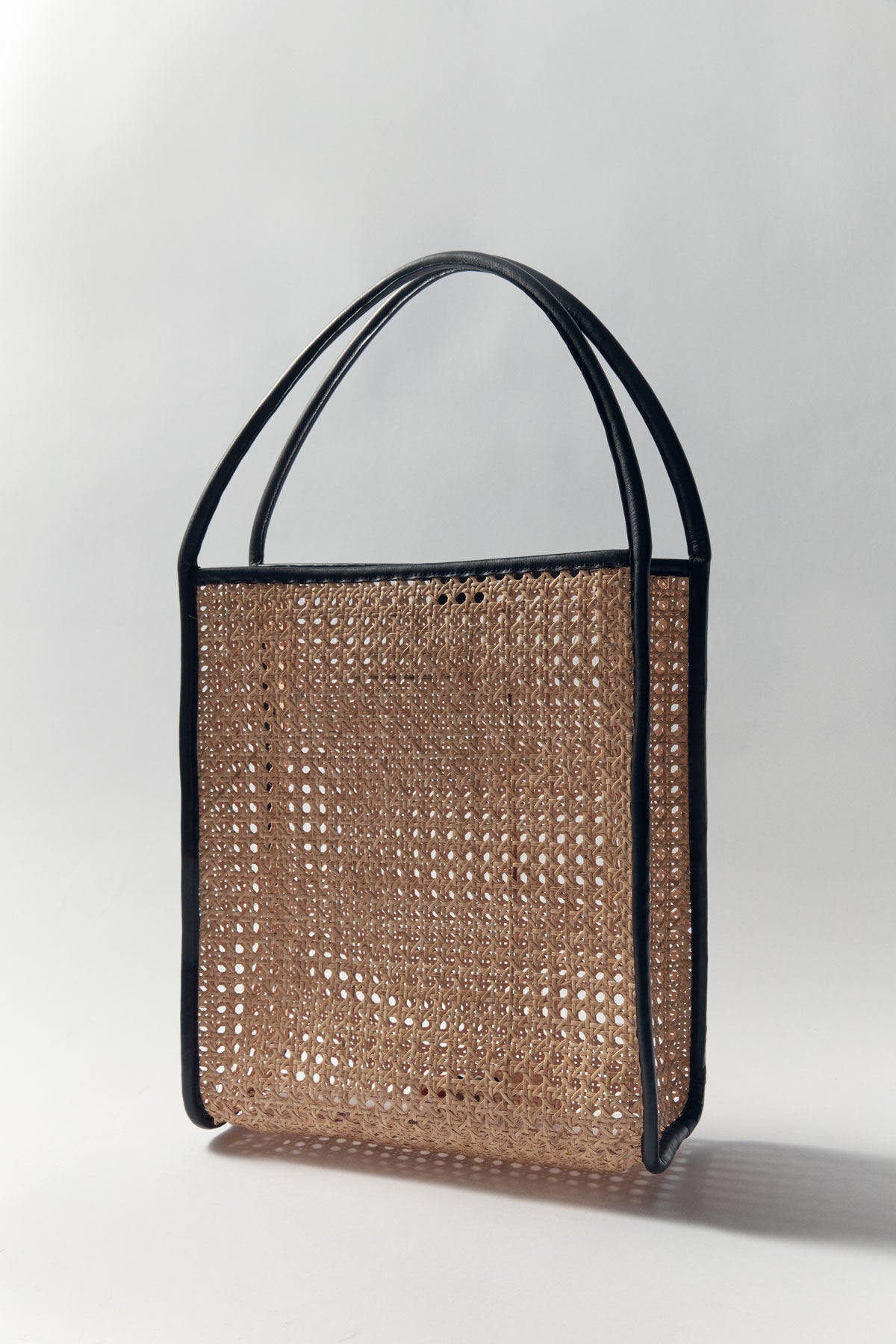 Rattan leather sales bag