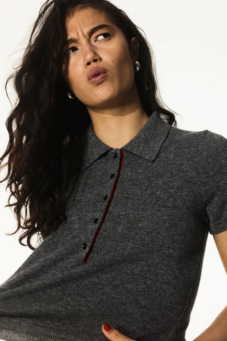 Wool Cashmere Slim Fit Polo