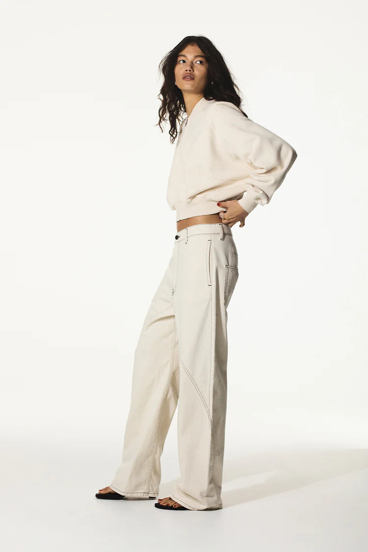 slouch panel jean