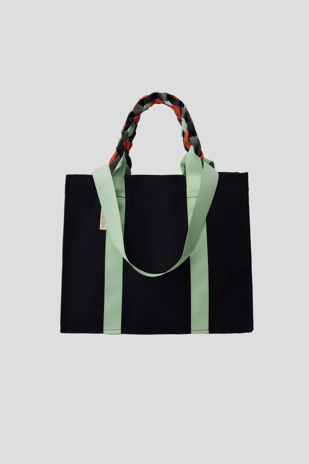 PICNIC BAG/ BLACK + MINT + TANGERINE