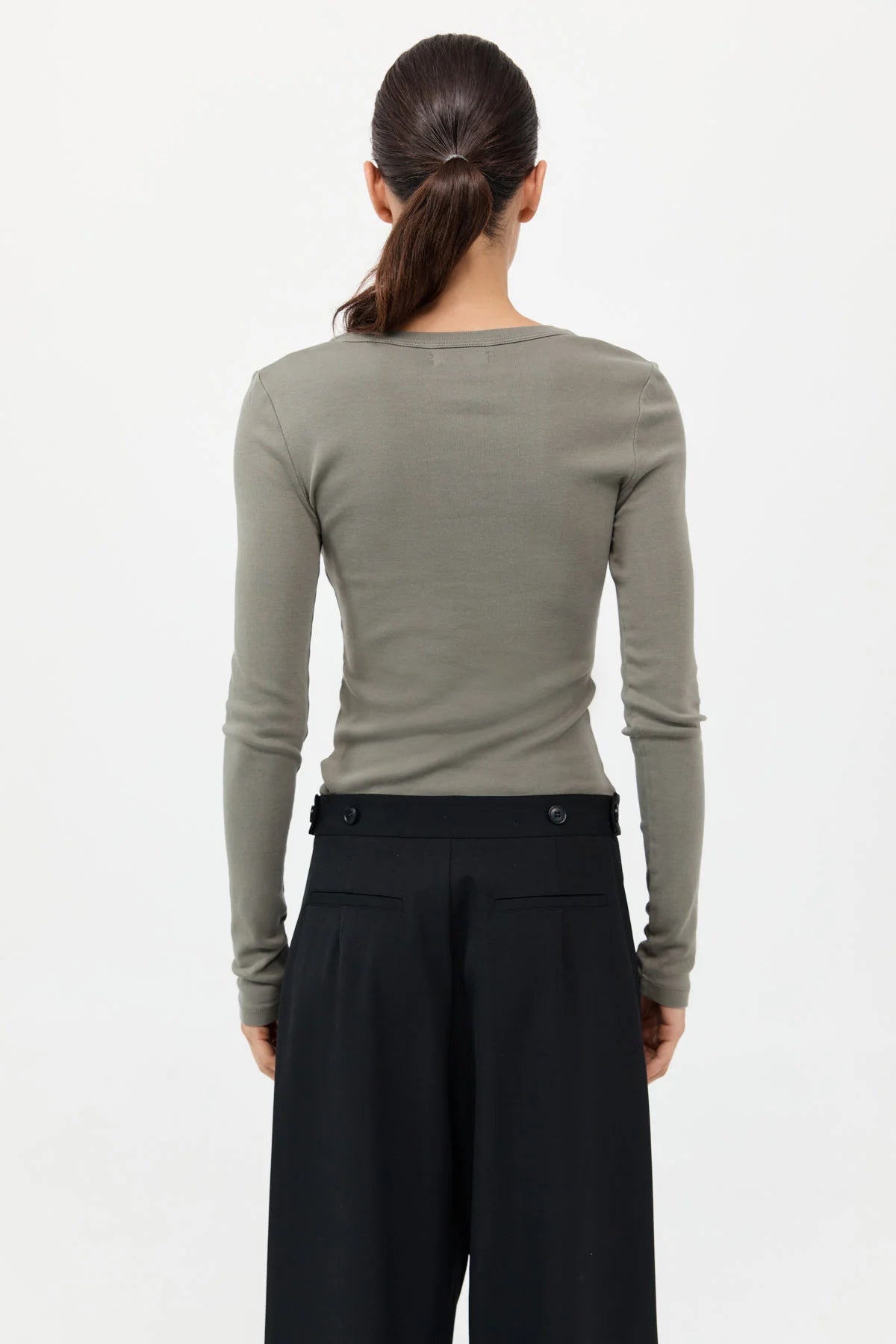 Organic cotton long sleeve top