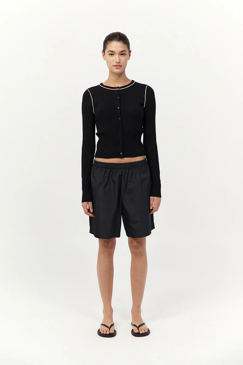 Wool Fine Line Cardigan