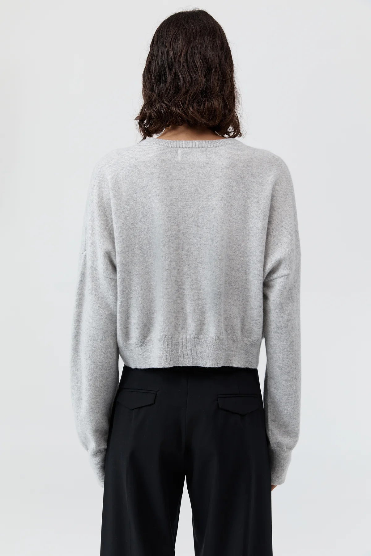 Cashmere Relaxed Cropped Cardigan