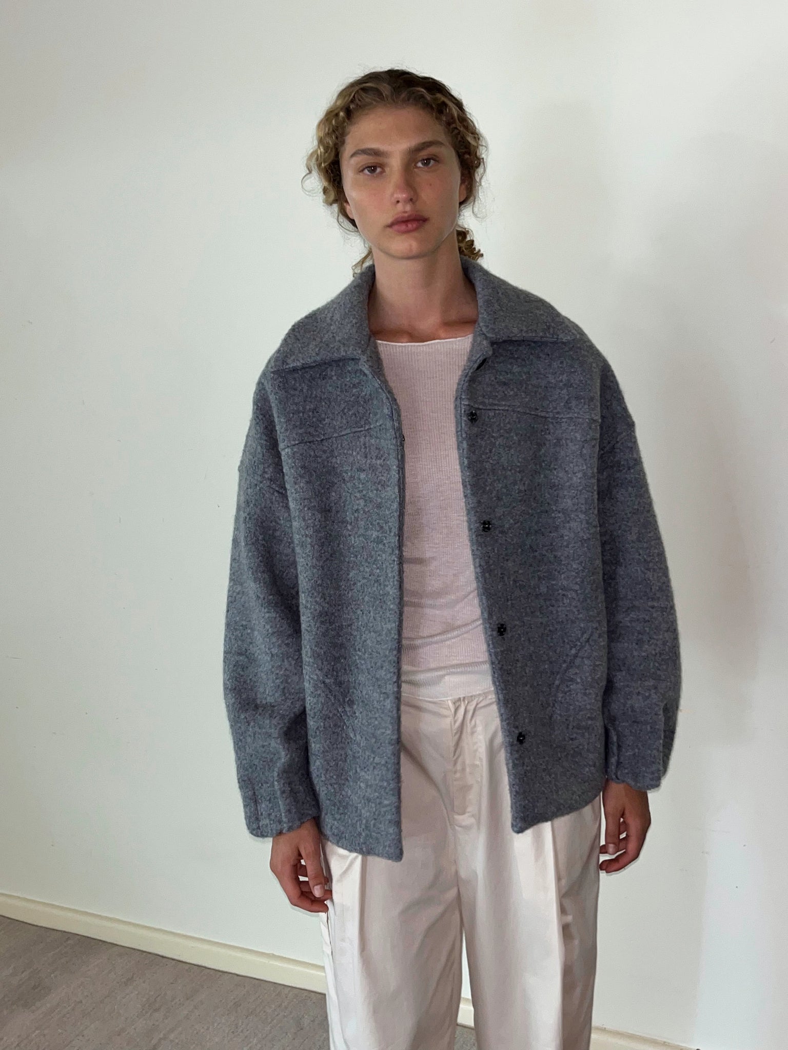 Boiled Wool Coat