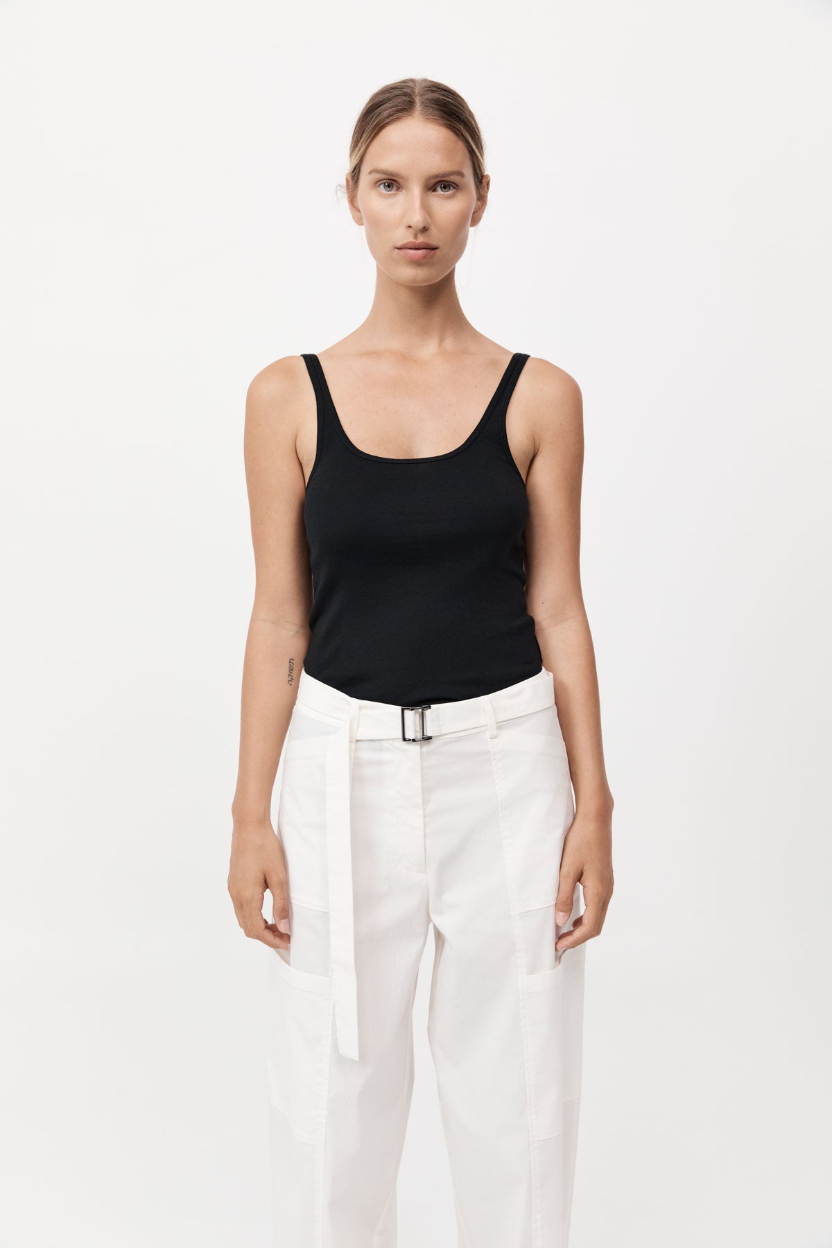 Organic Cotton Slim Scoop Tank