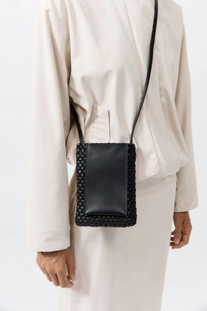 Lattice Contrast Sling Pouch