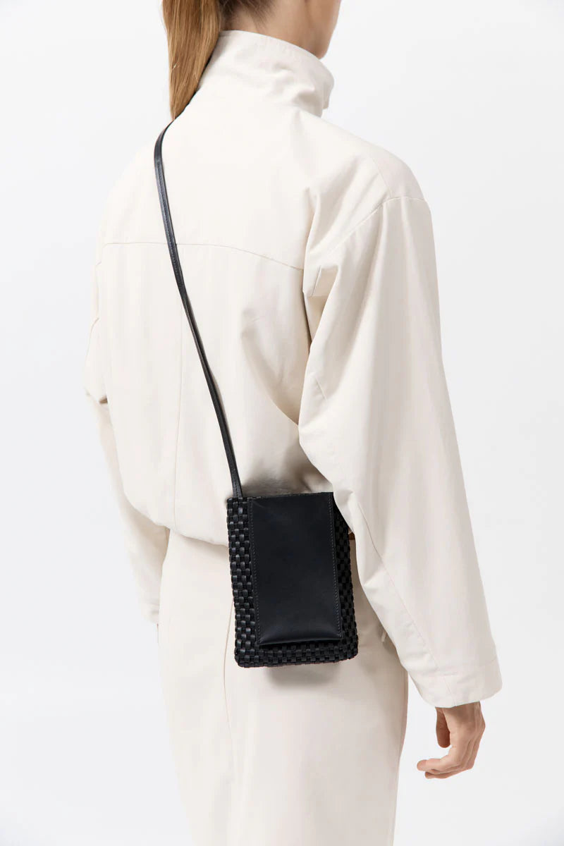 Lattice Contrast Sling Pouch