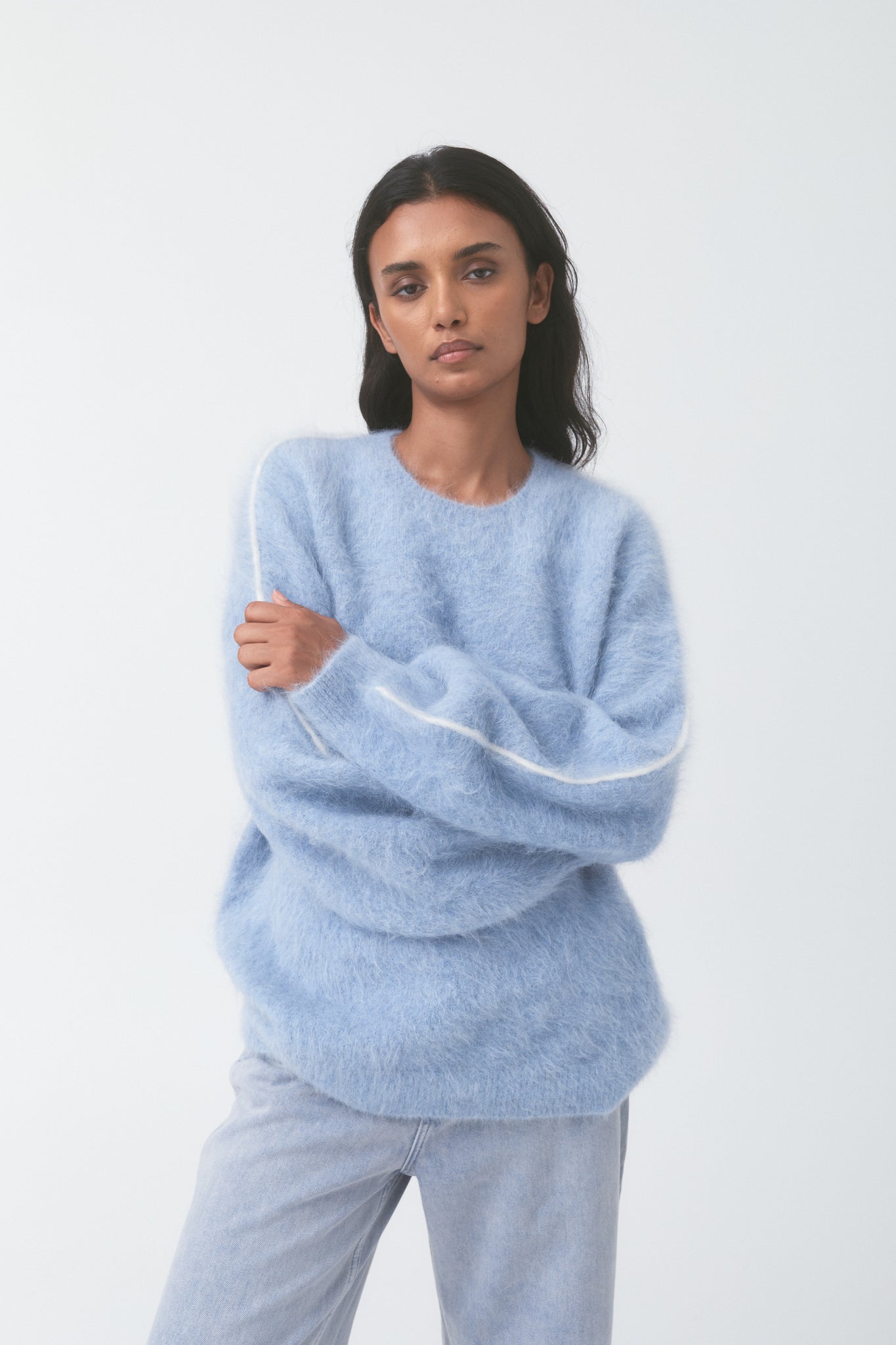 BRUSHED ALPACA SWEATER