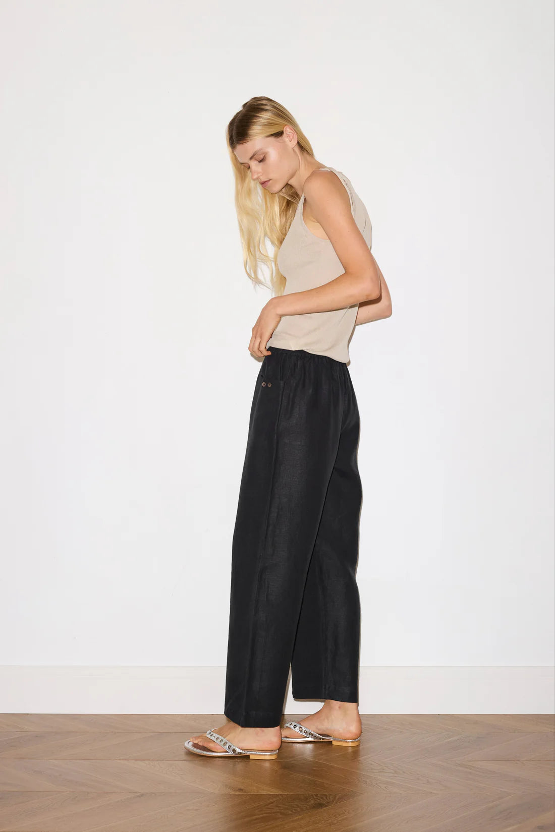 Linen Square Pocket Pant