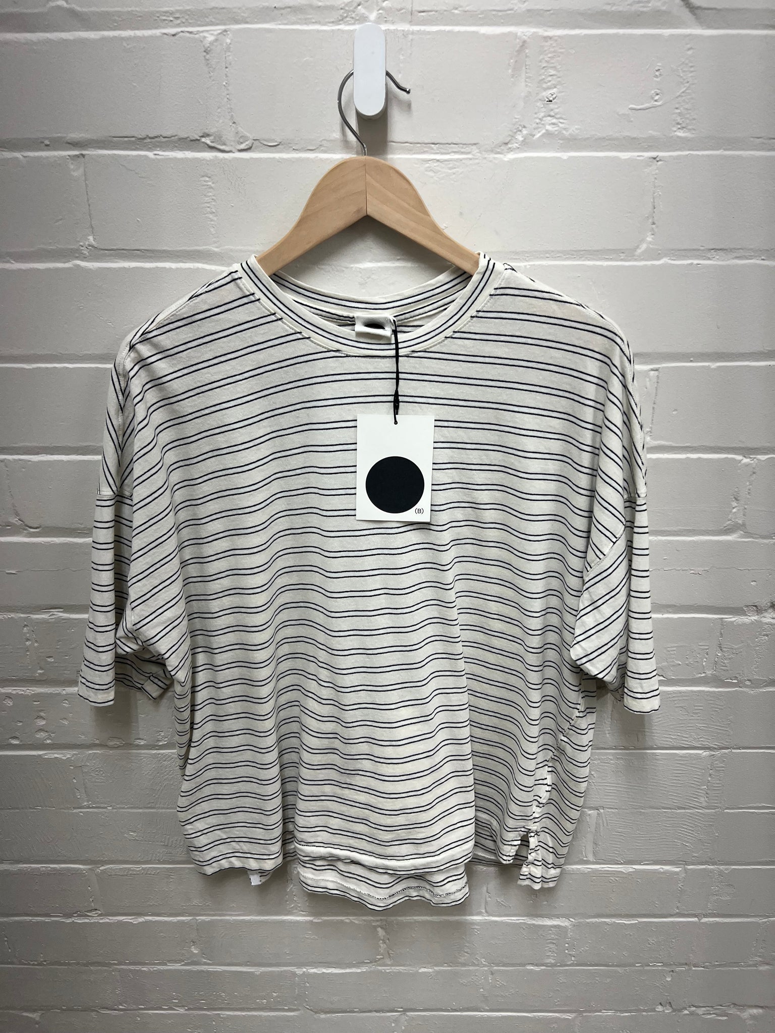 stripe slouch s/s t.shirt