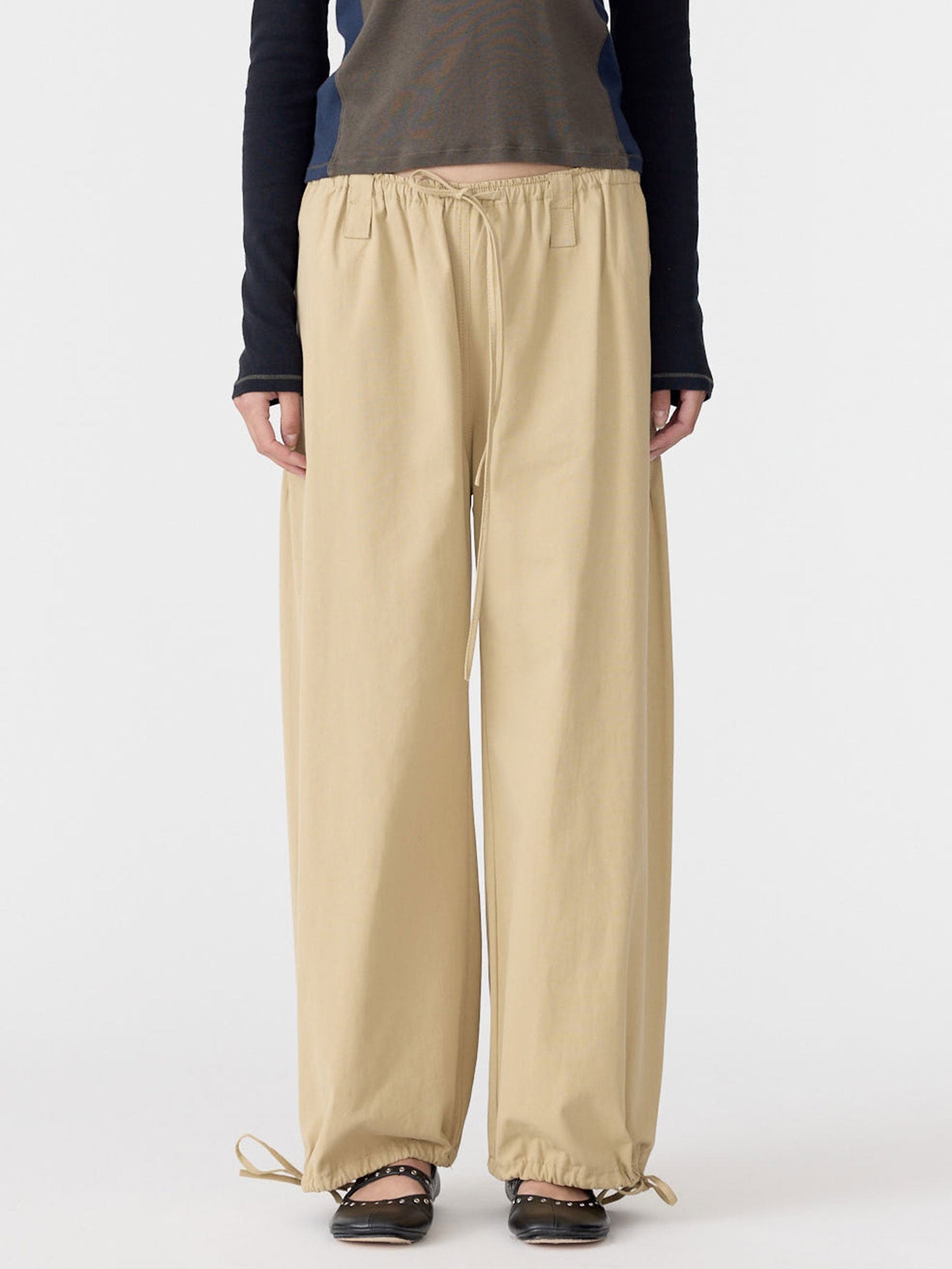drawstring detail pull on pant – Bleu design store