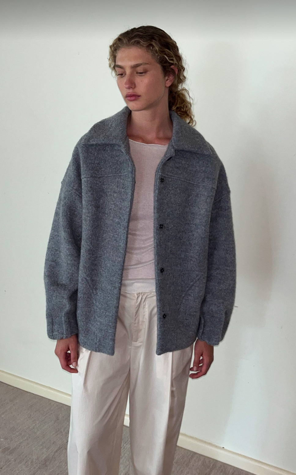 Boiled Wool Coat