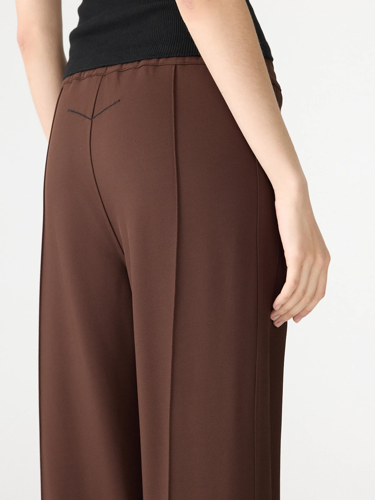 Twill Pinstitch Detail Pant