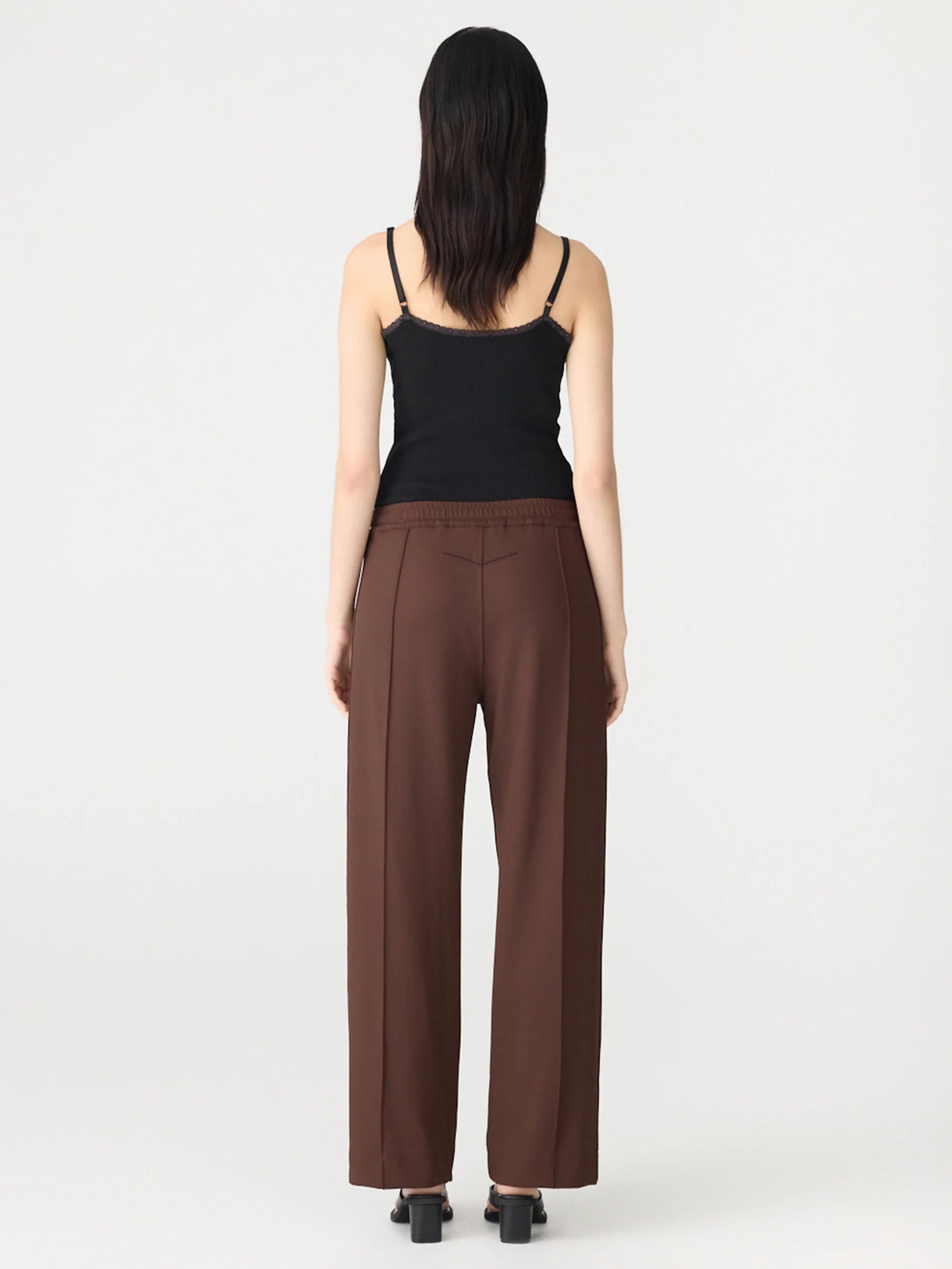 Twill Pinstitch Detail Pant