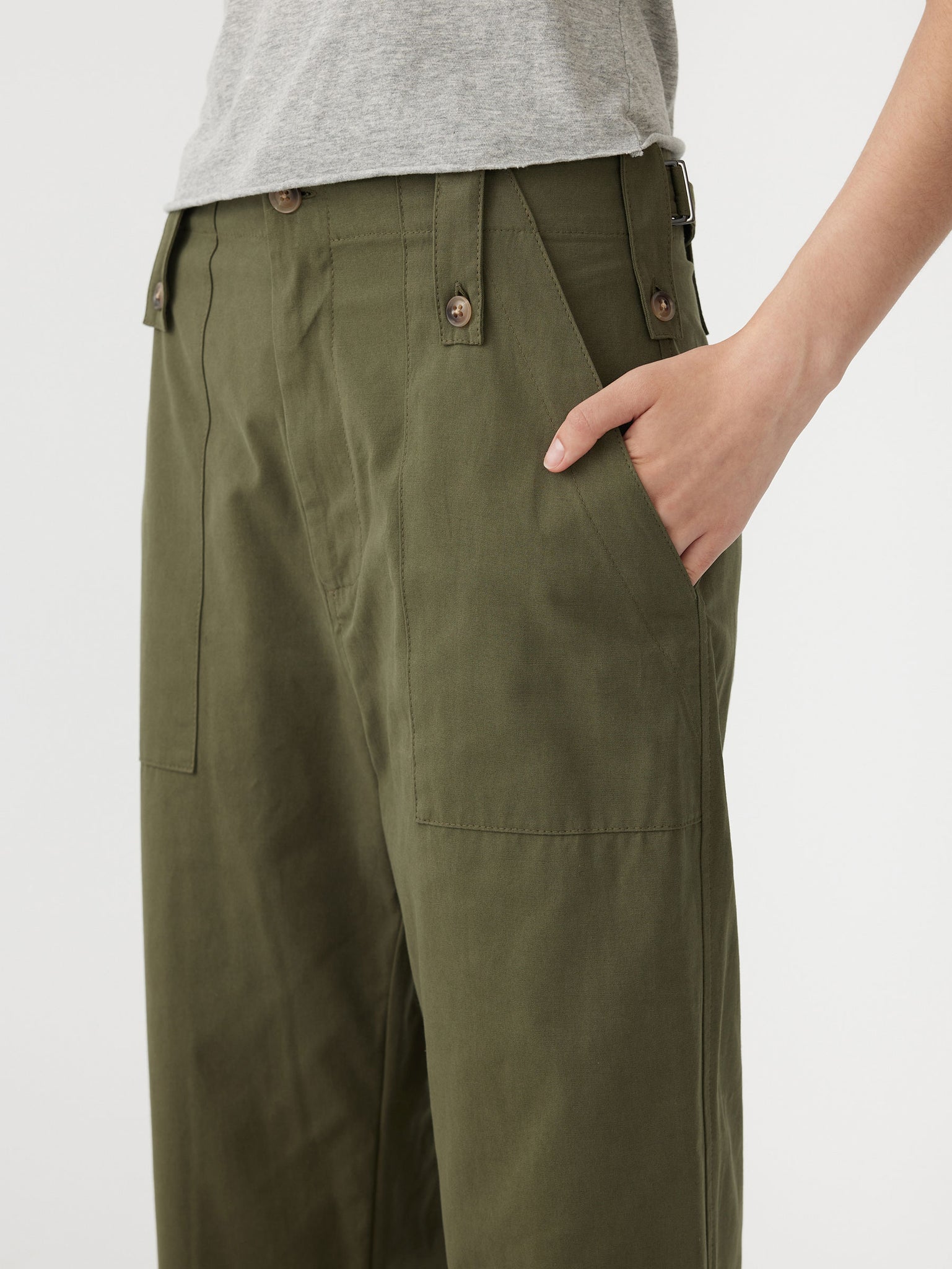 tab detail utility pant