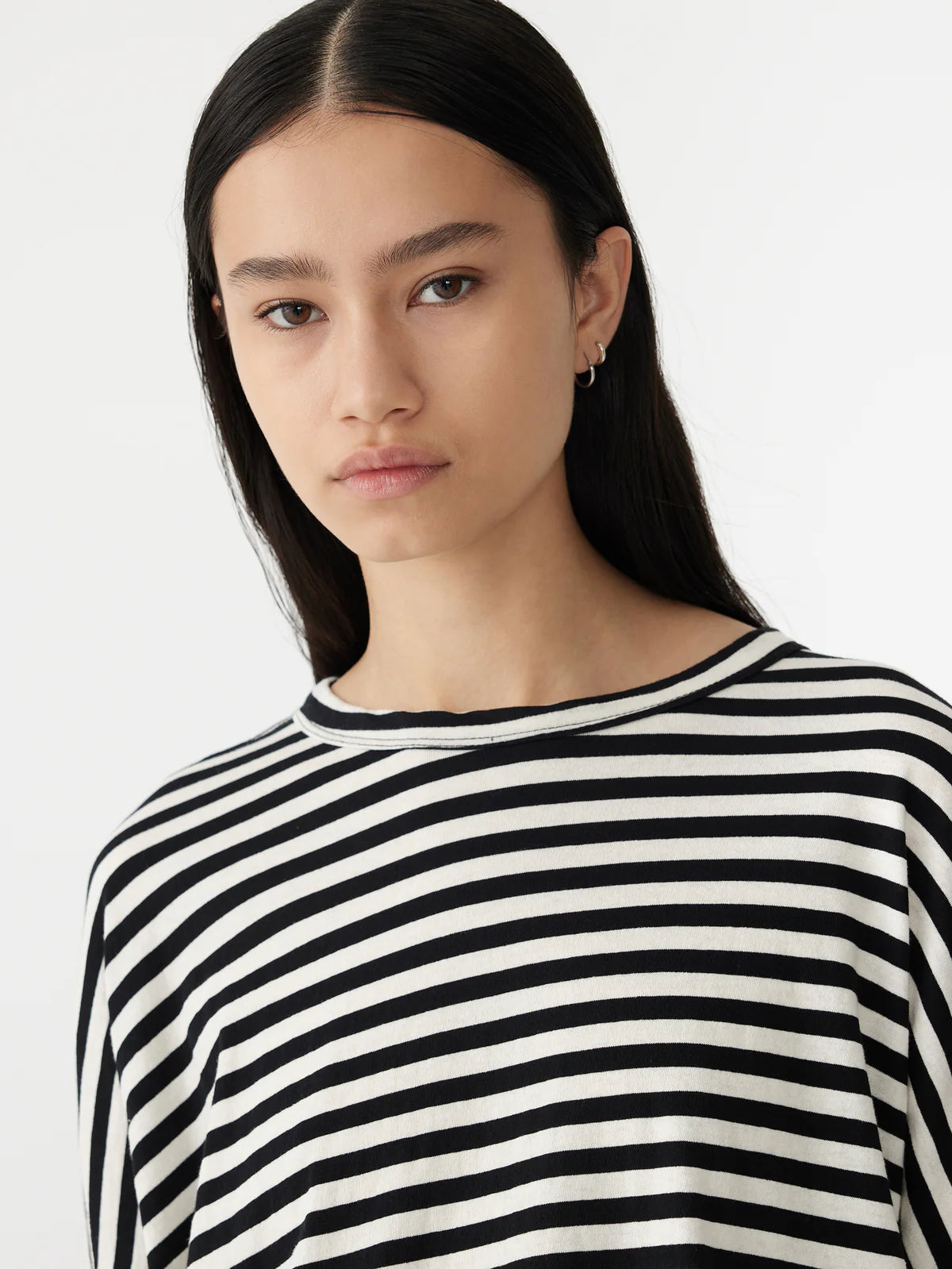 stripe circle l/s t.shirt