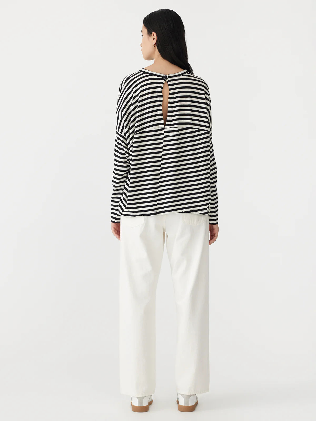 stripe circle l/s t.shirt