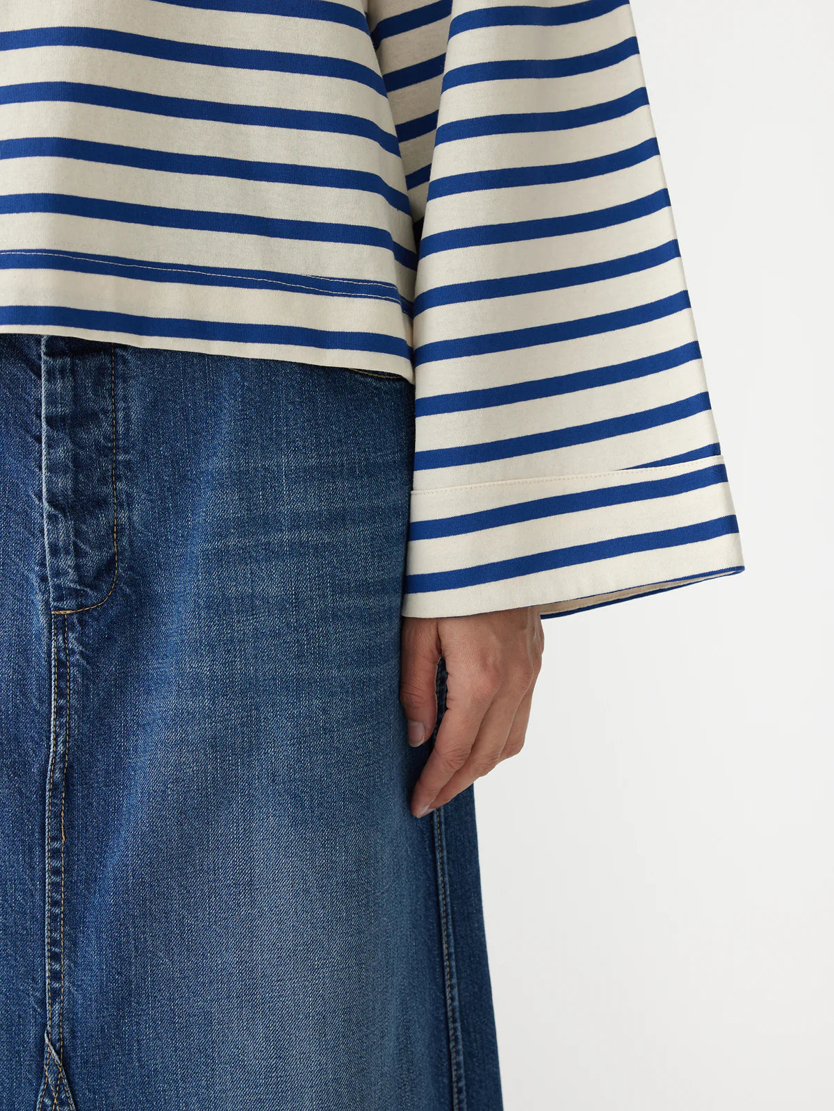 stripe boatneck l/s t.shirt