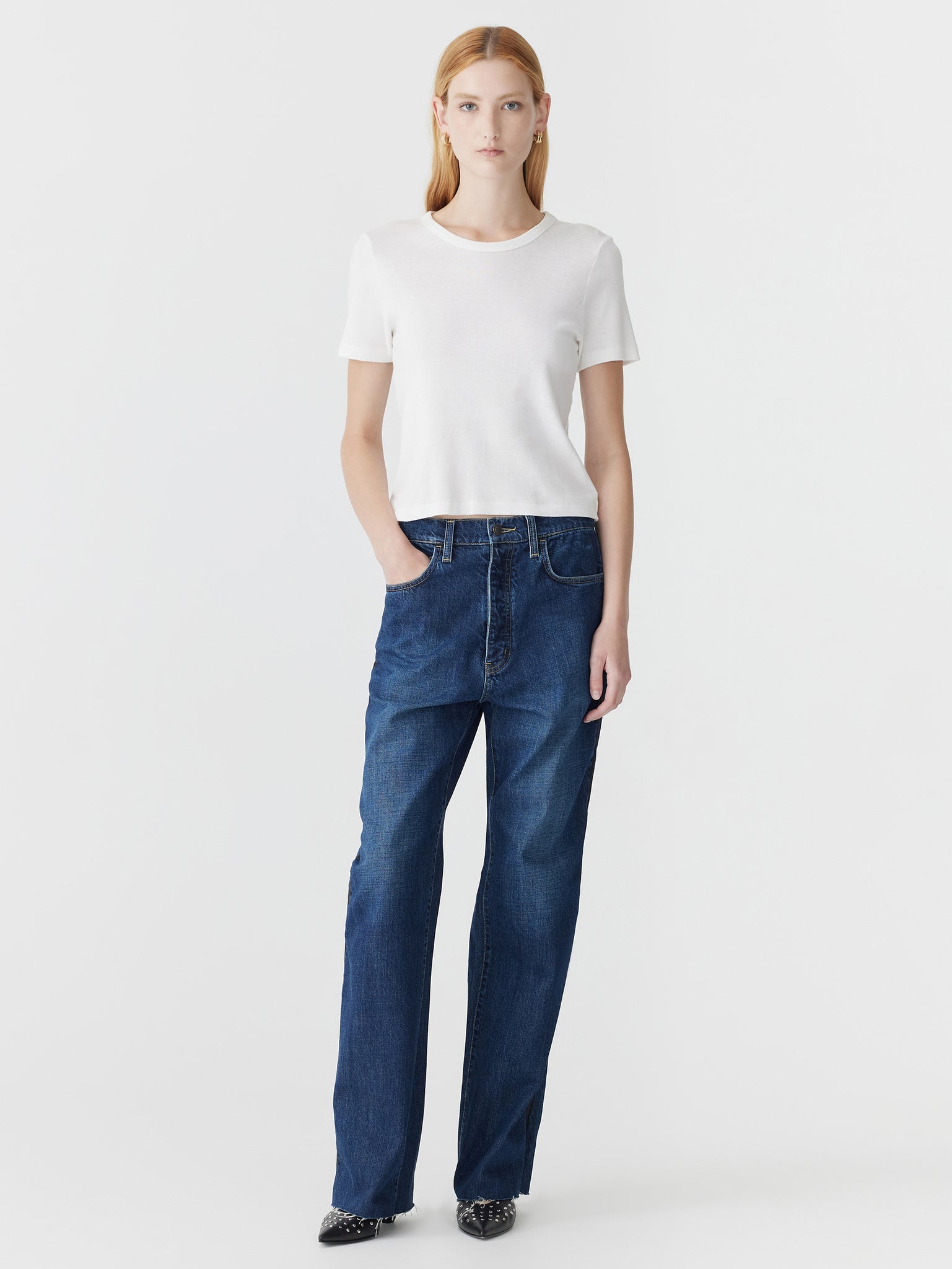 slouch tuxedo jean