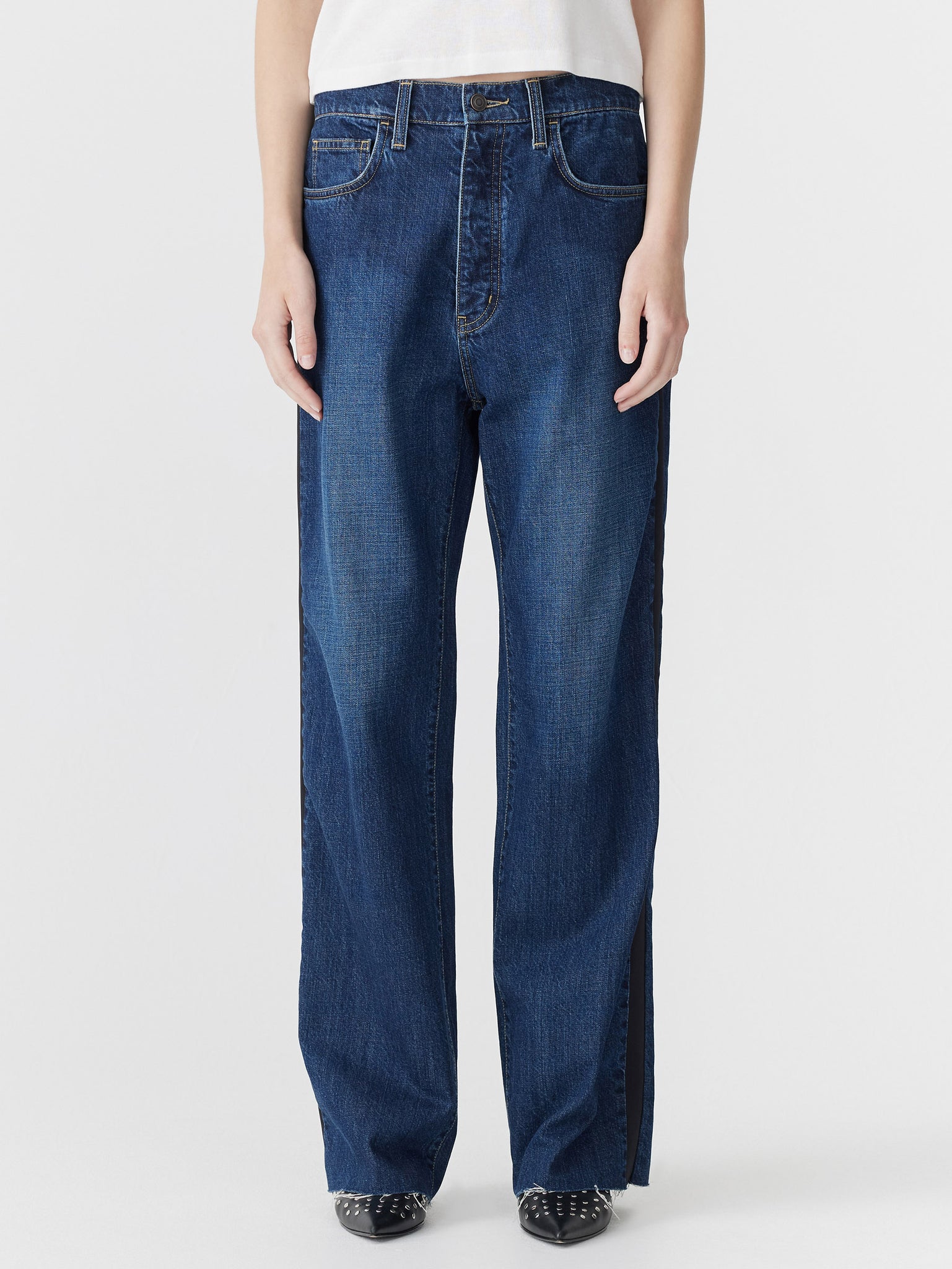 slouch tuxedo jean