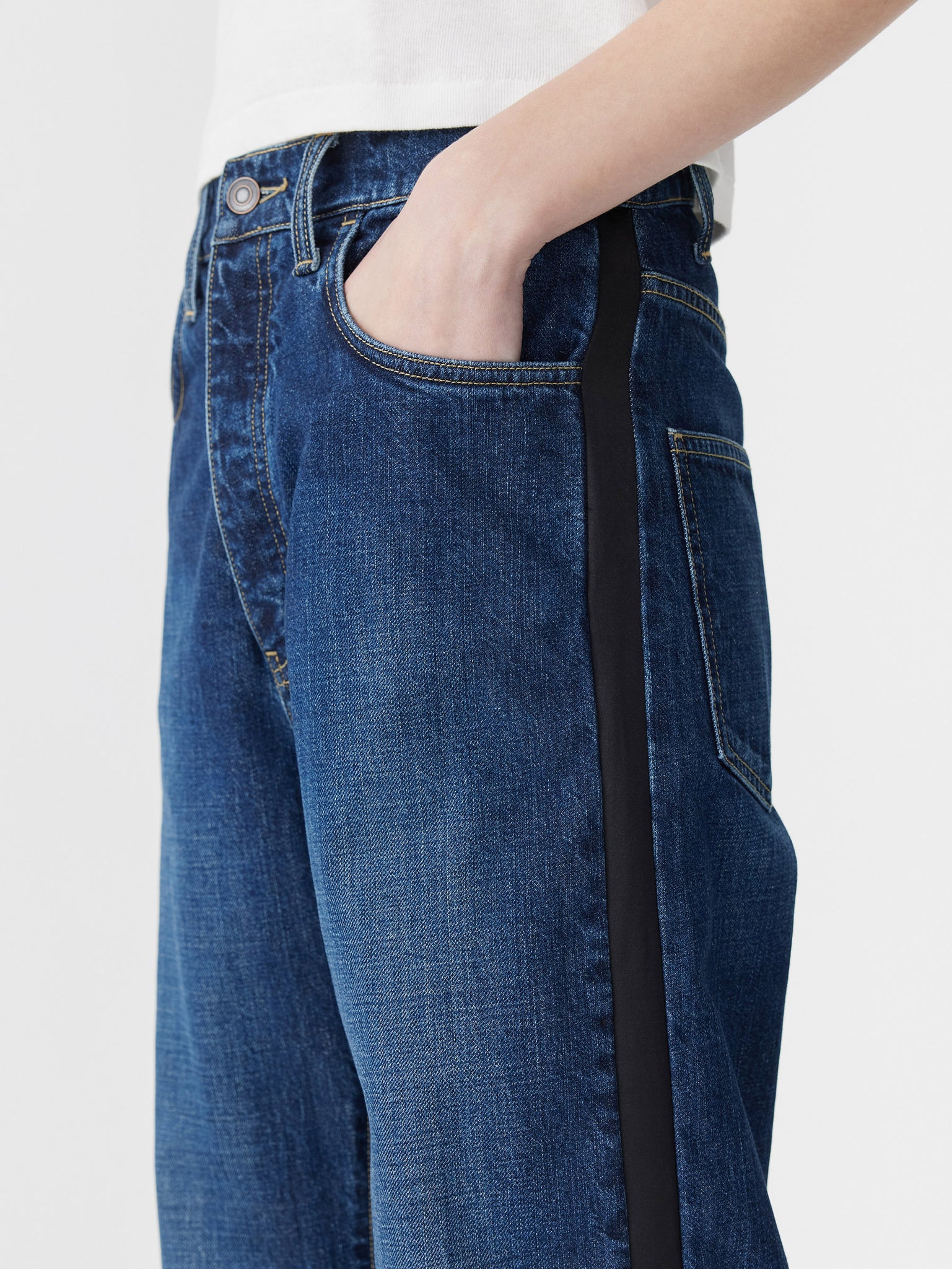 slouch tuxedo jean