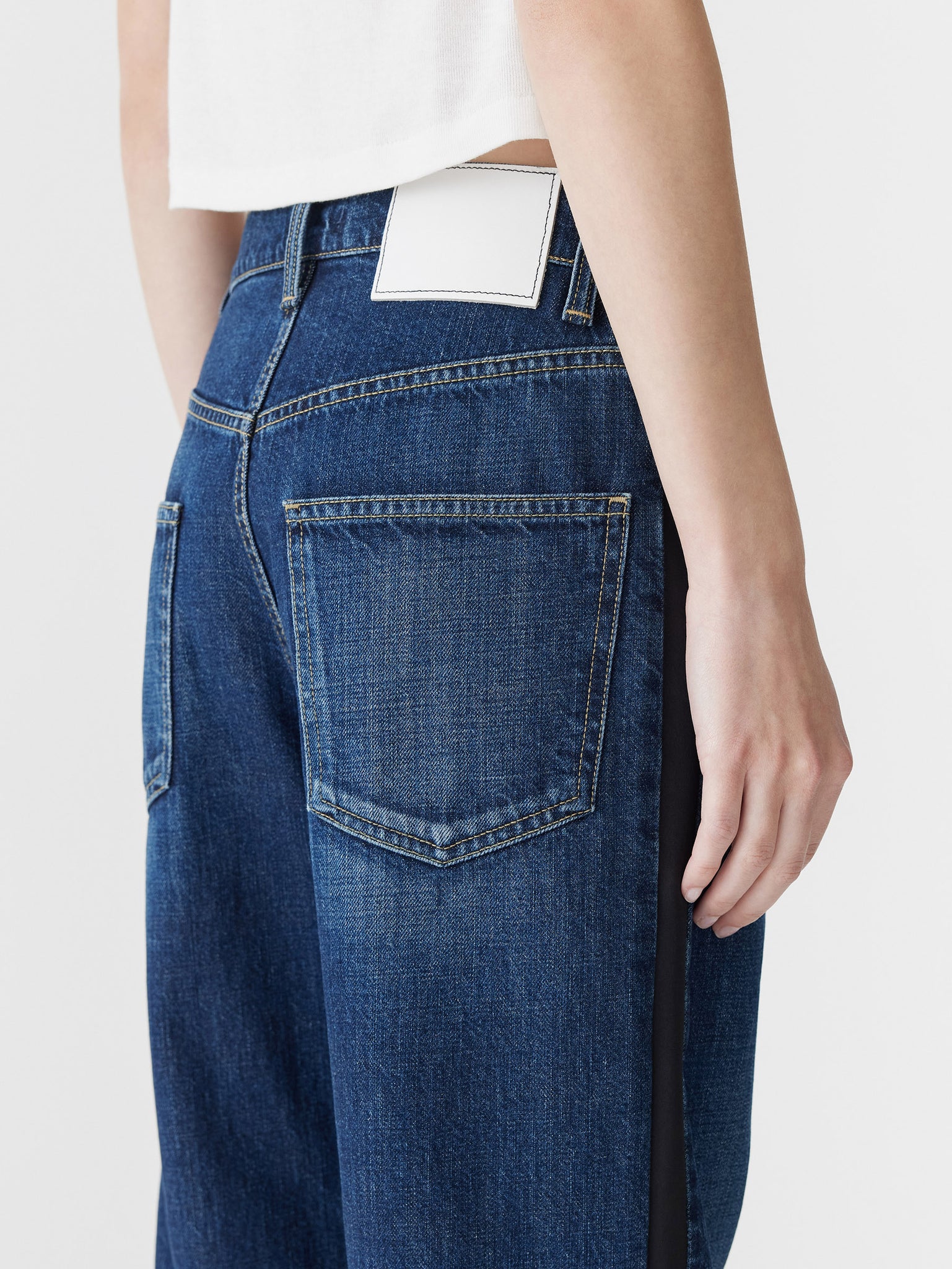 slouch tuxedo jean