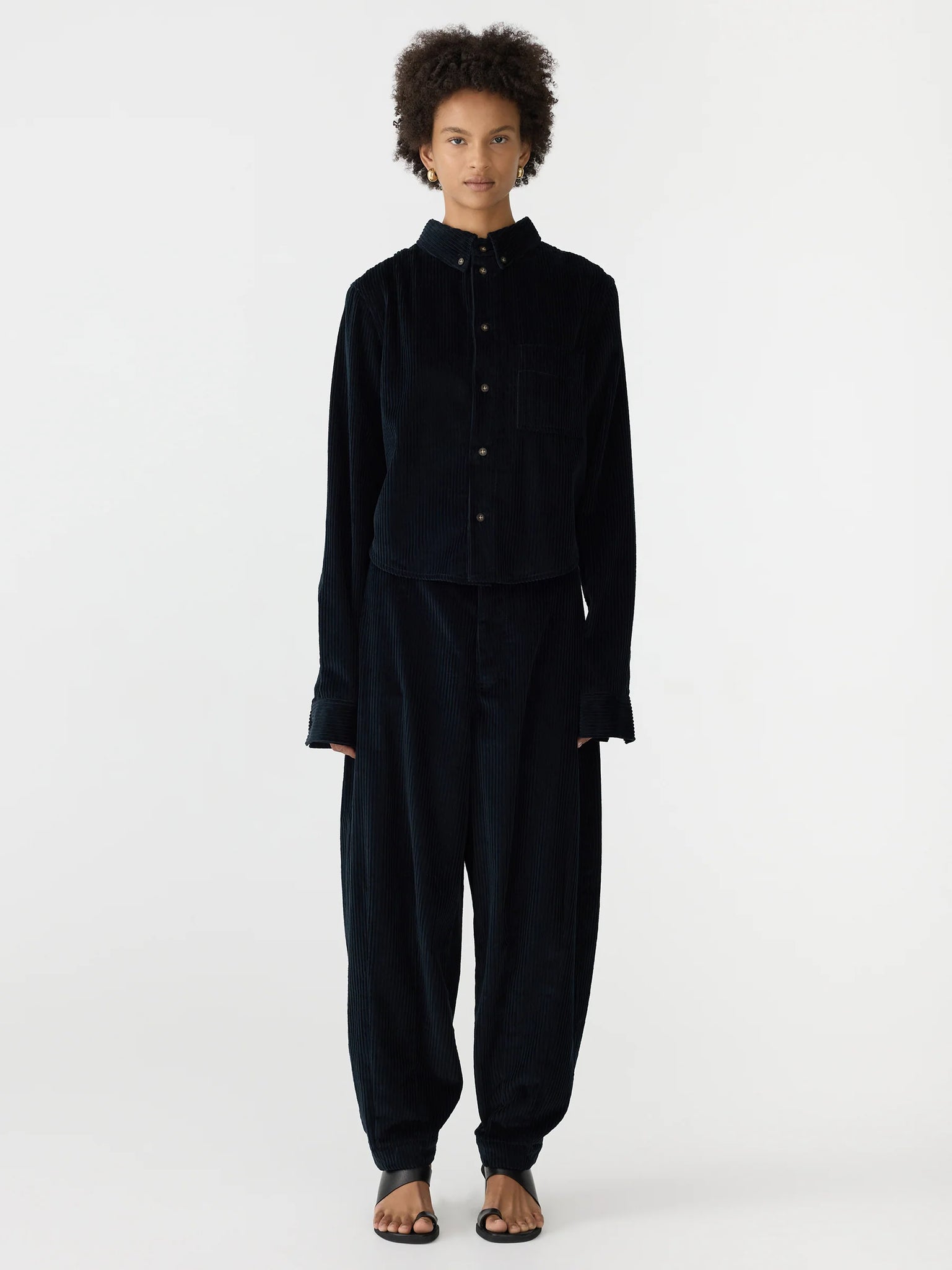 classic cord overshirt