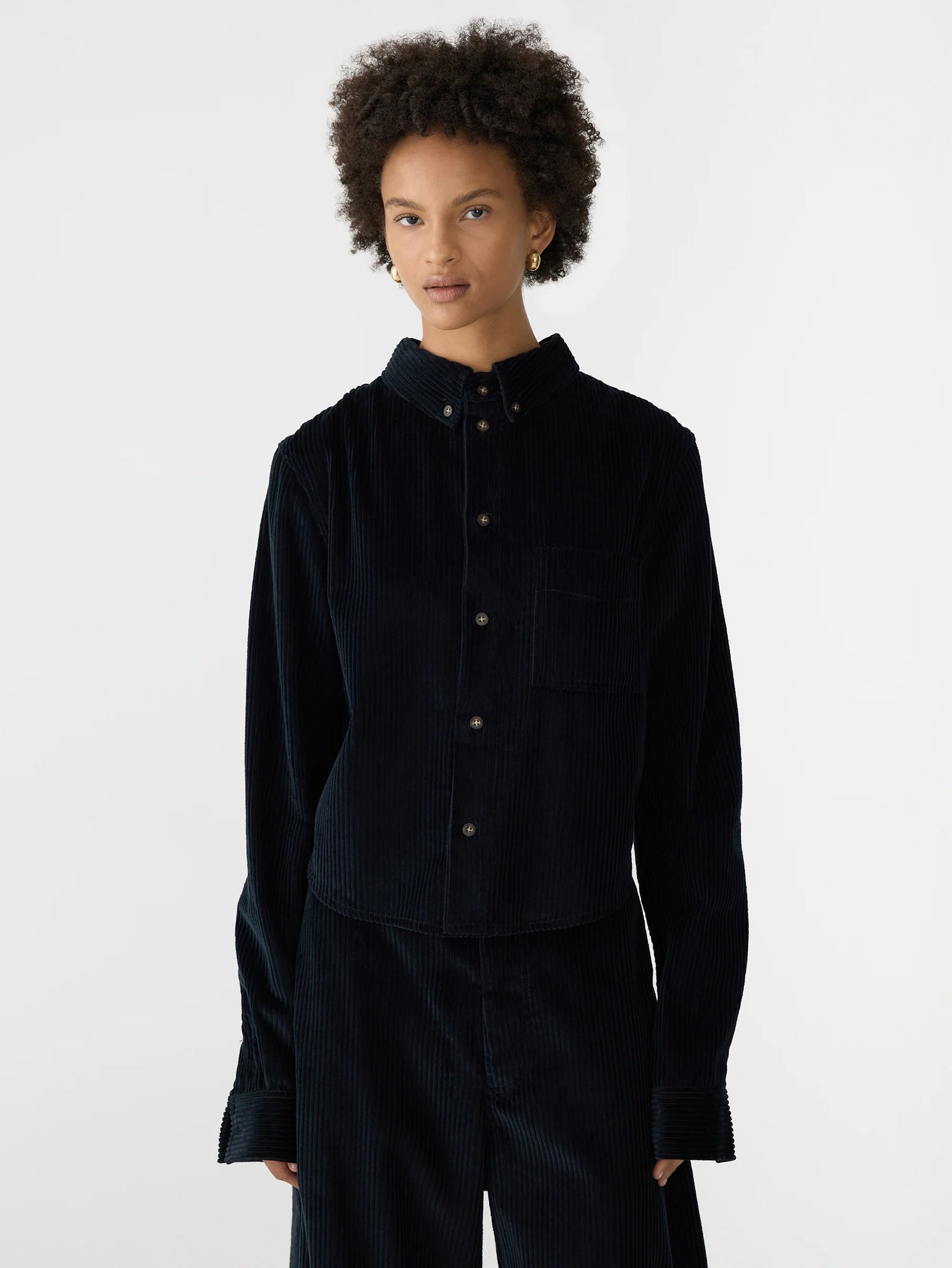 classic cord overshirt