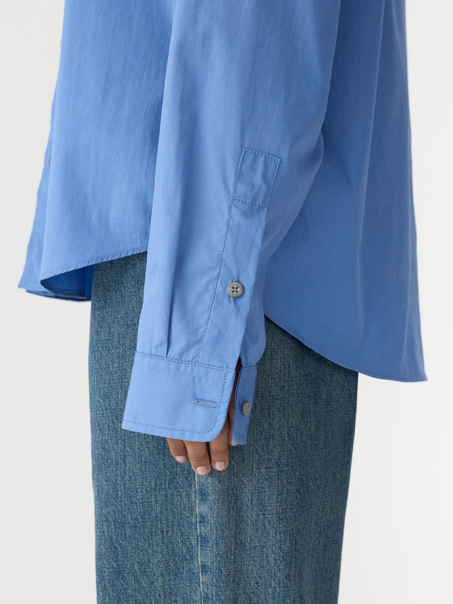 slouch poplin shirt