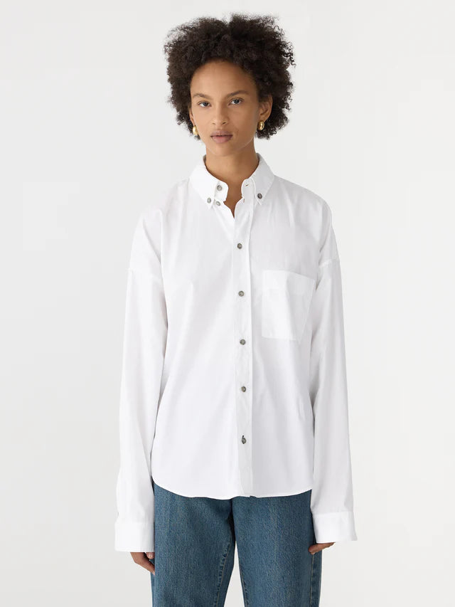 slouch poplin shirt