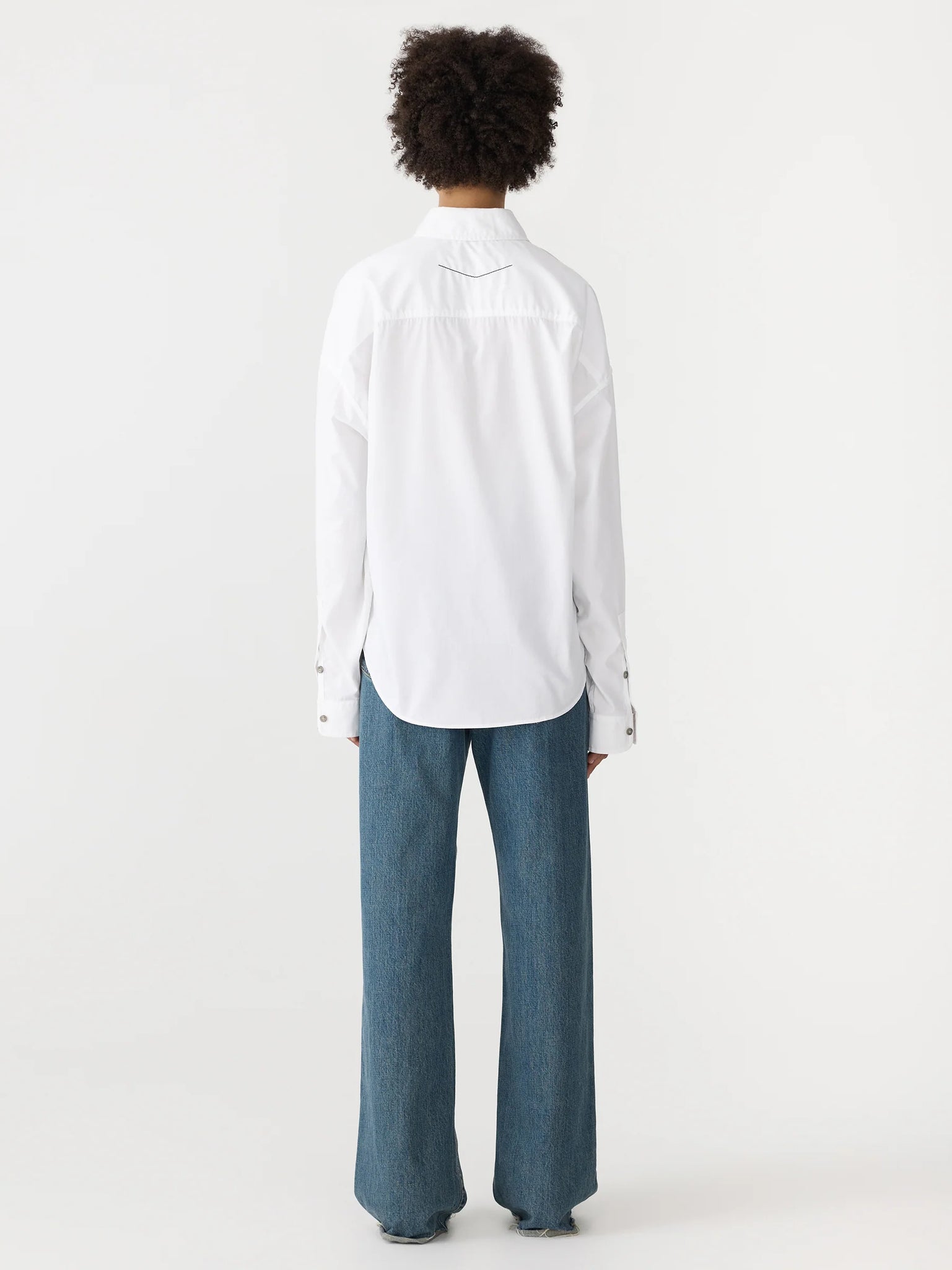 slouch poplin shirt