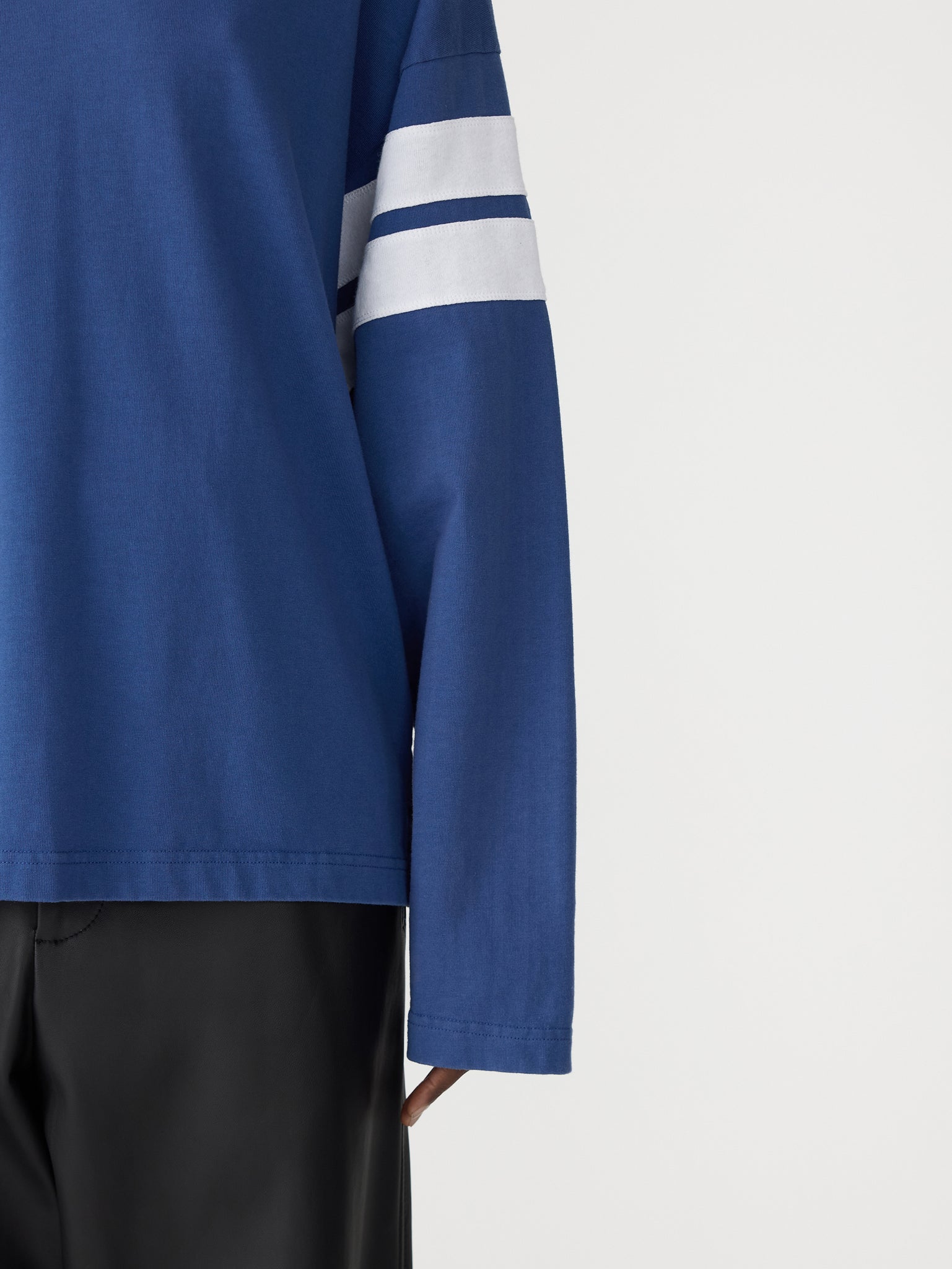 boxy rib insert l/s t.shirt