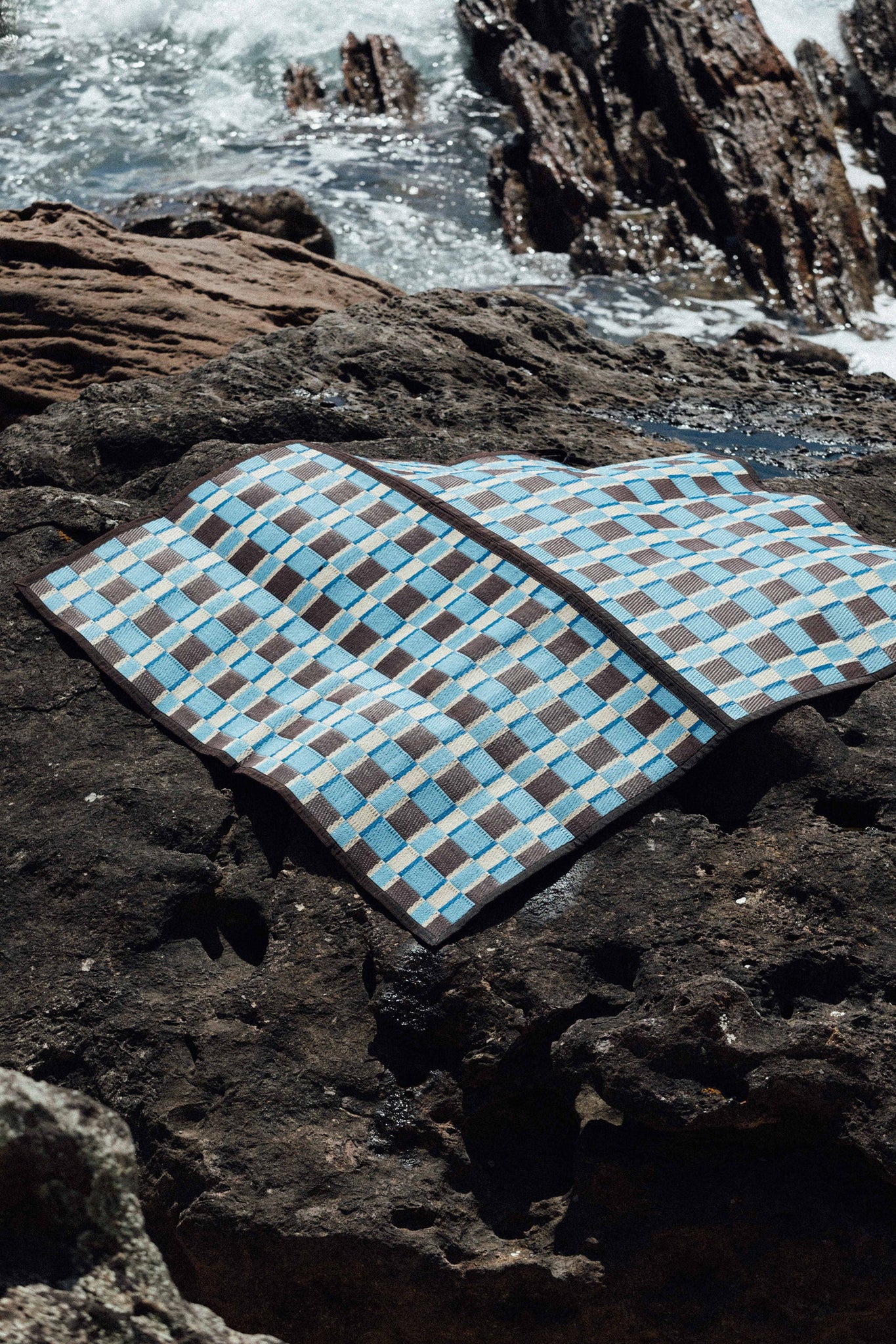 Woven Outdoor Mat - Azure