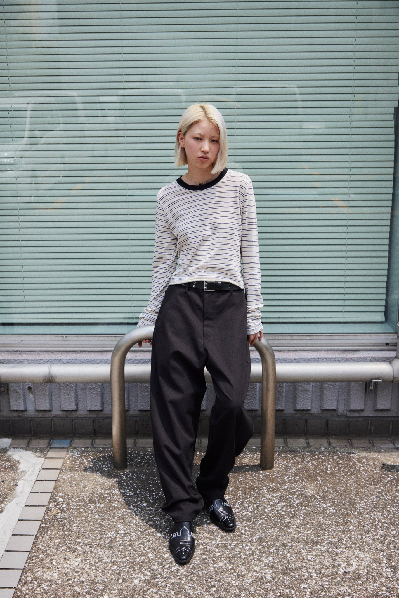 stripe baby l/s t.shirt