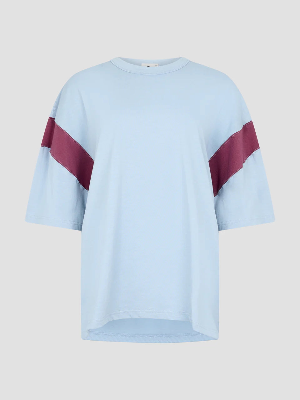oversized rib detail t-shirt