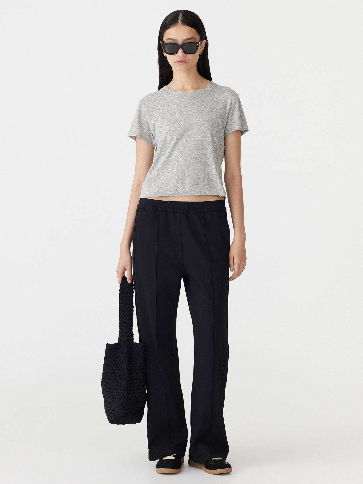 Twill Pinstitch Detail Pant