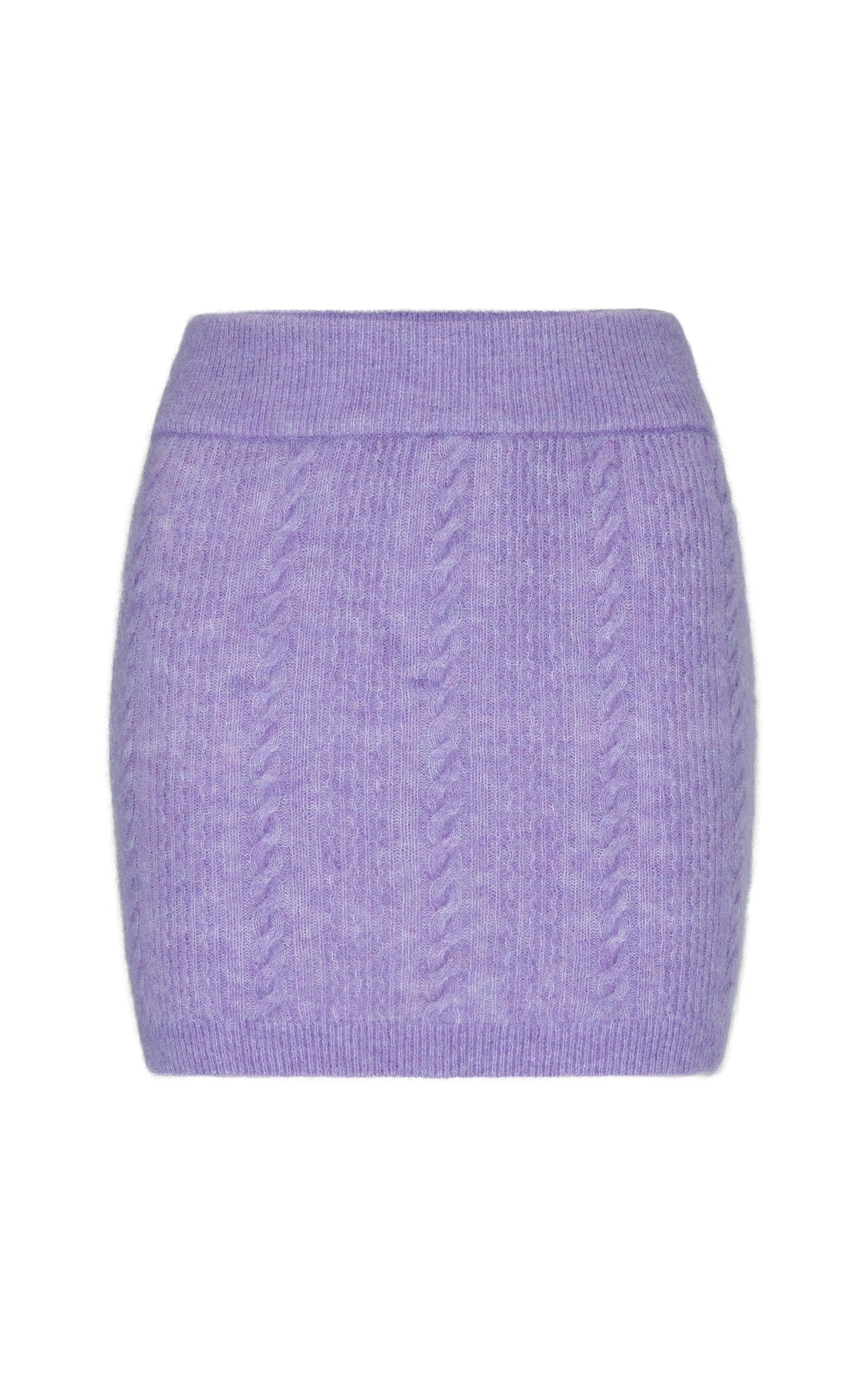 CABLE KNIT WOOL SKIRT