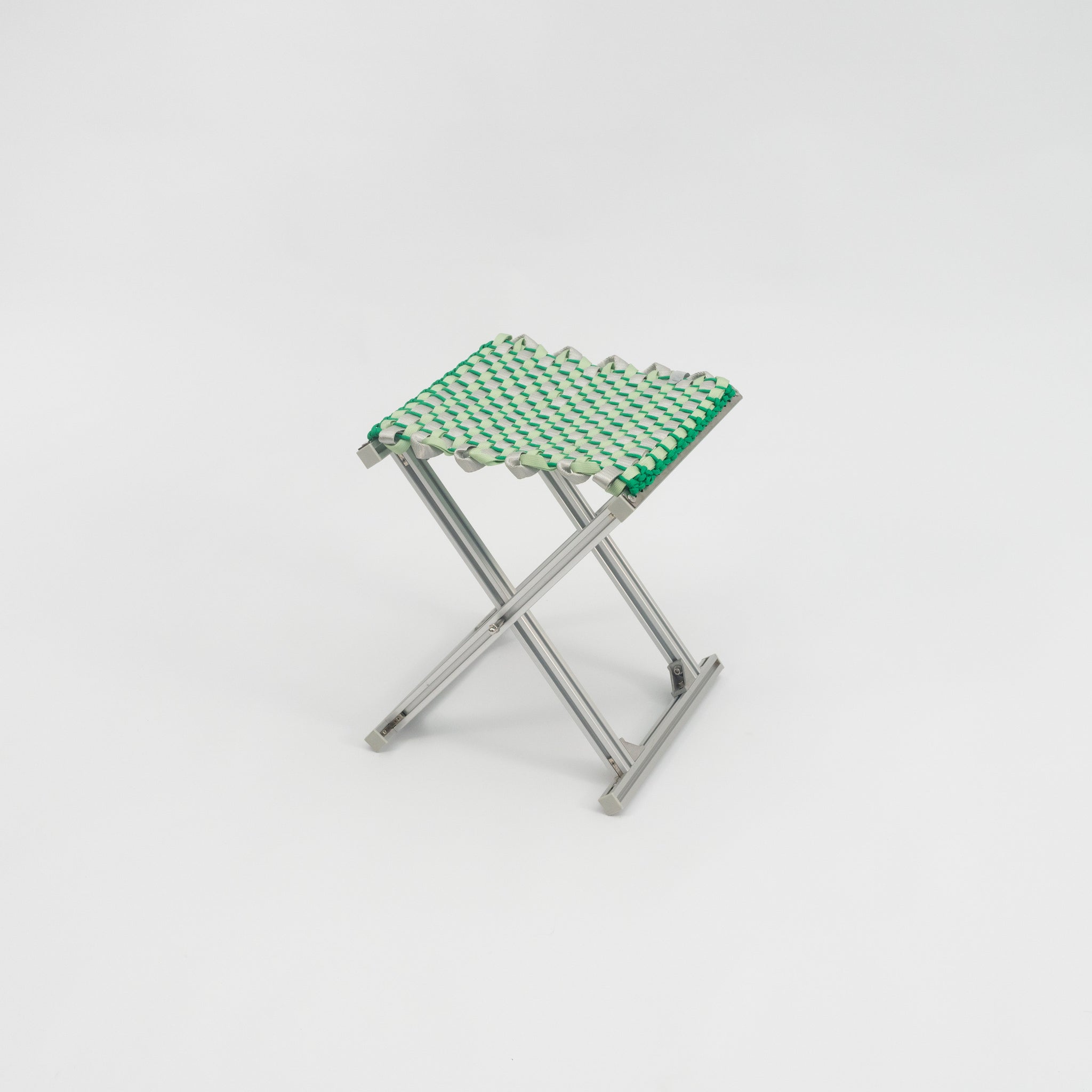 MAZHA STOOL/ PEA + SILVER