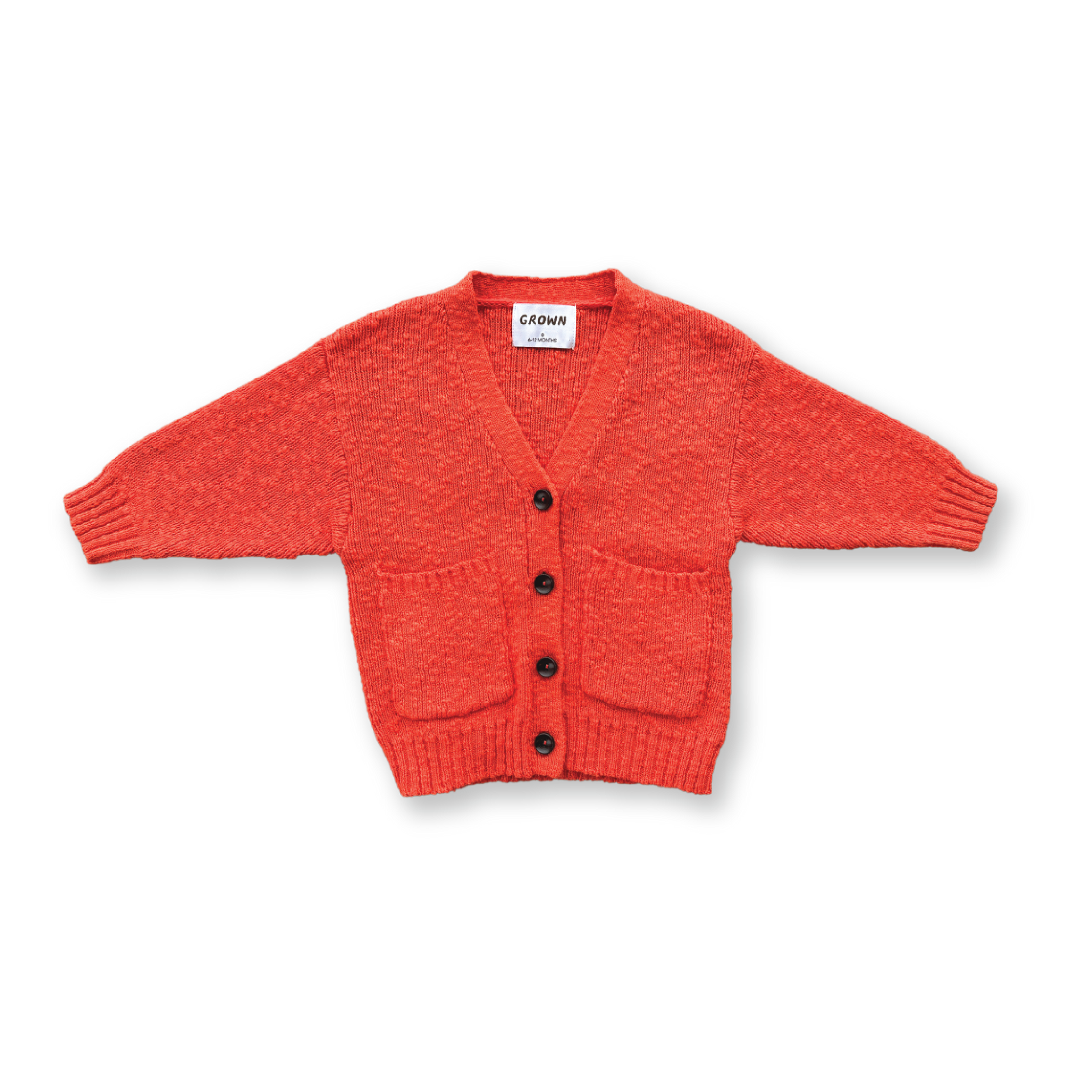 Textured Cardigan - Port Red