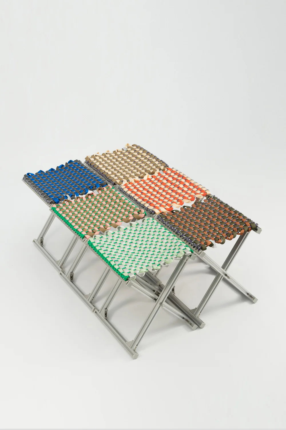 MAZHA STOOL/ PEA + SILVER