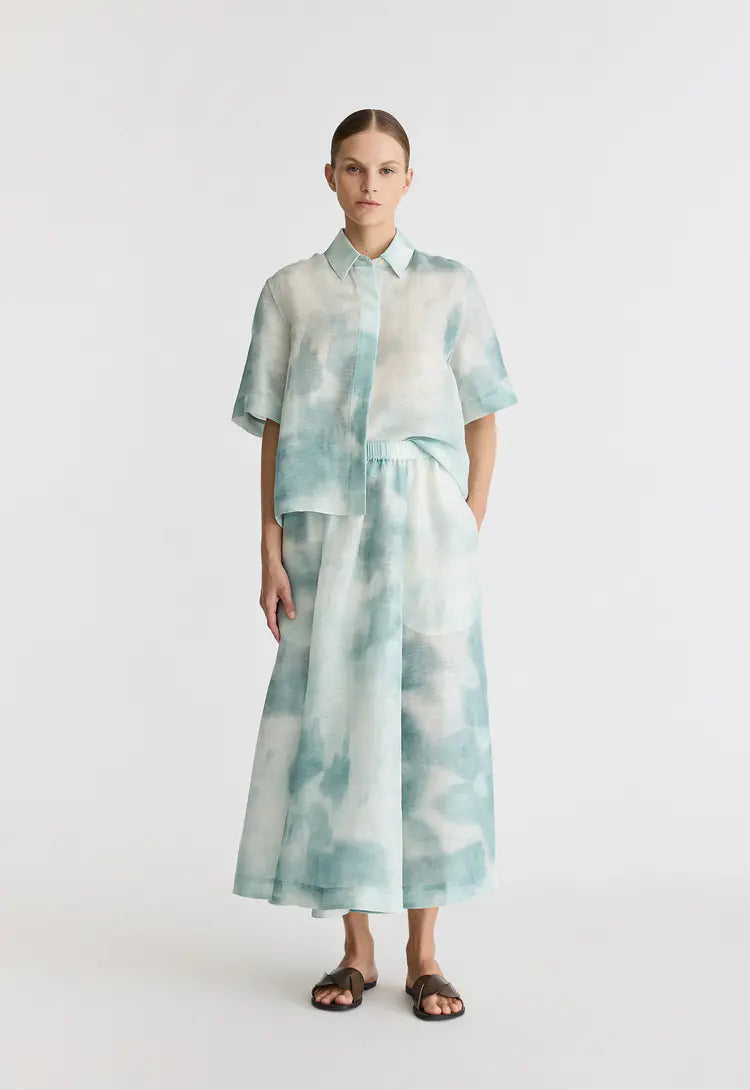 Noah Linen Silk Skirt