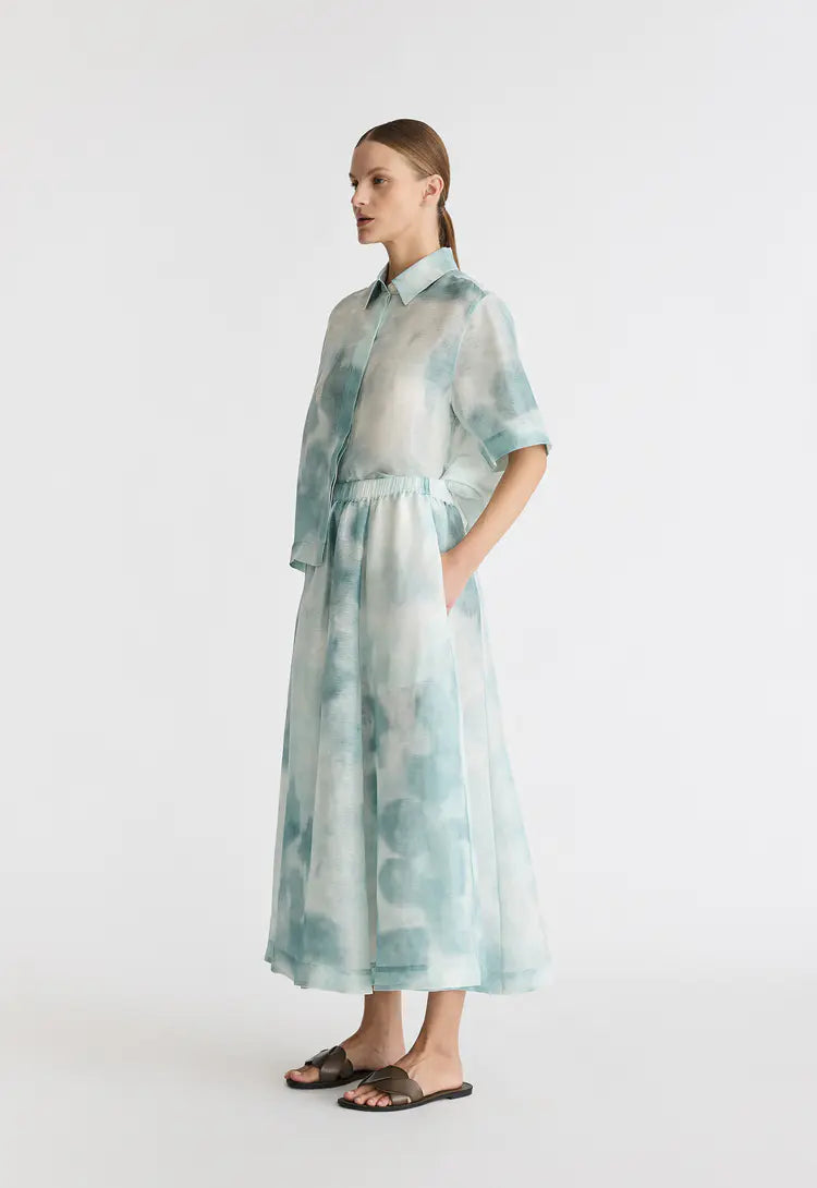 Noah Linen Silk Skirt