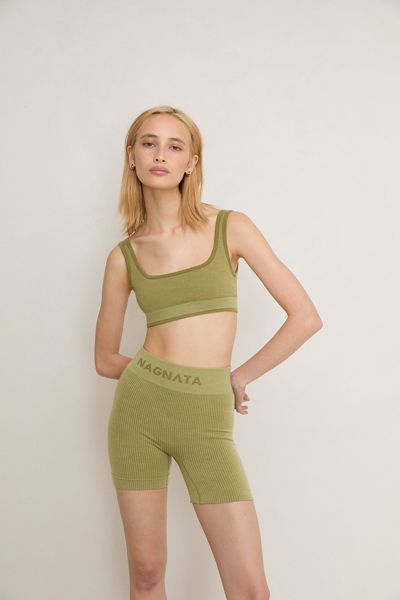 Fine Rib Wool Bralet