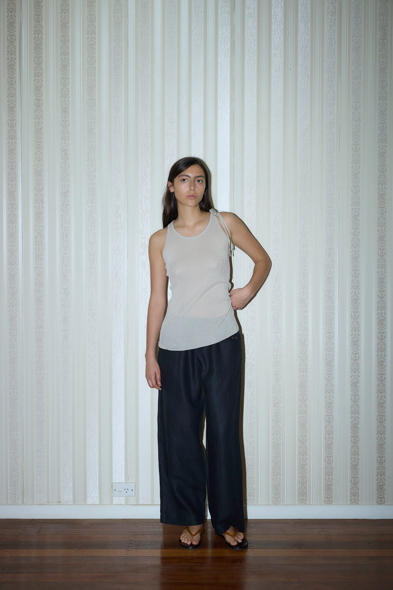 Linen Square Pocket Pant