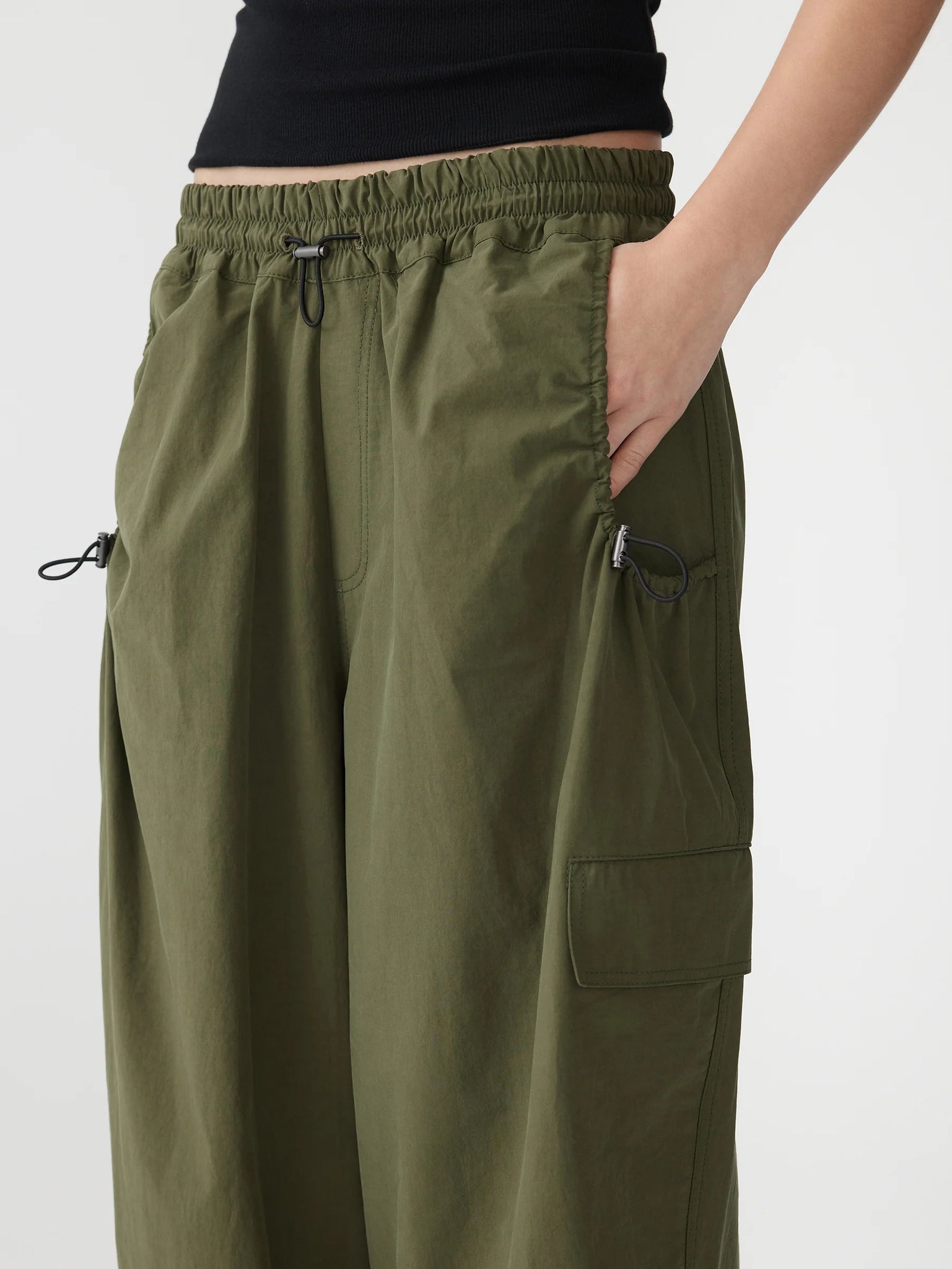 crushed cotton hiker pant