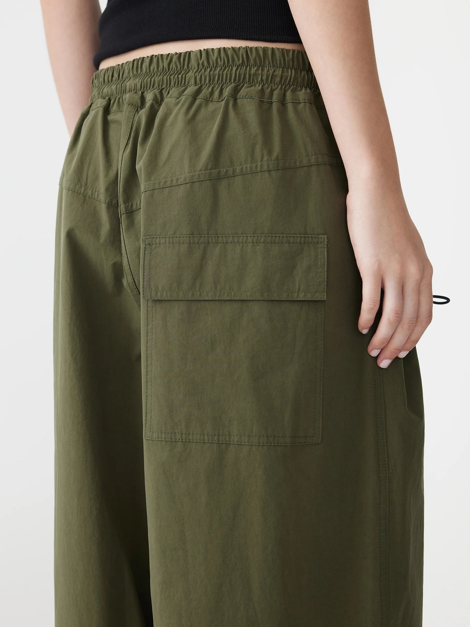 crushed cotton hiker pant