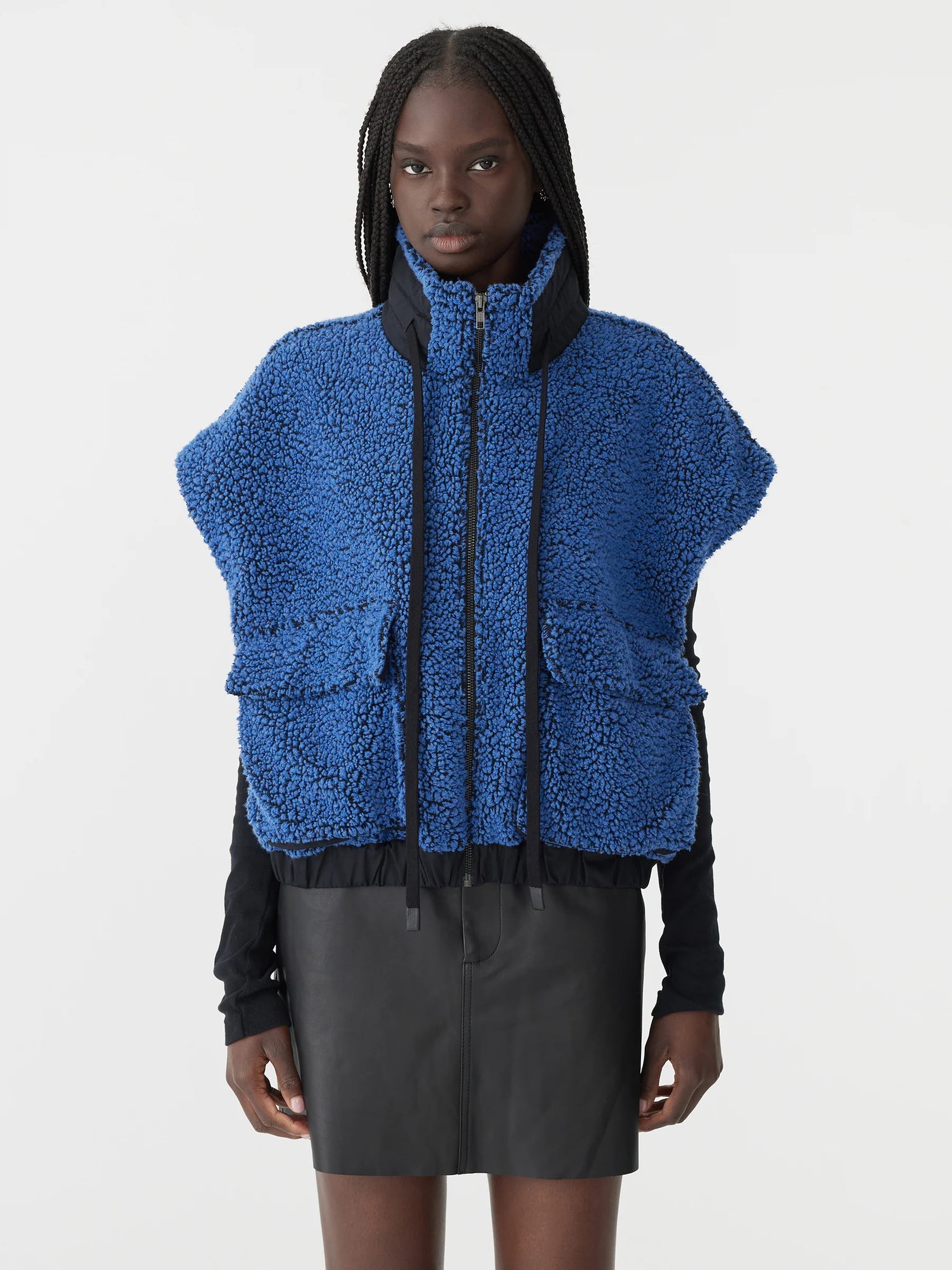 boiled wool vest