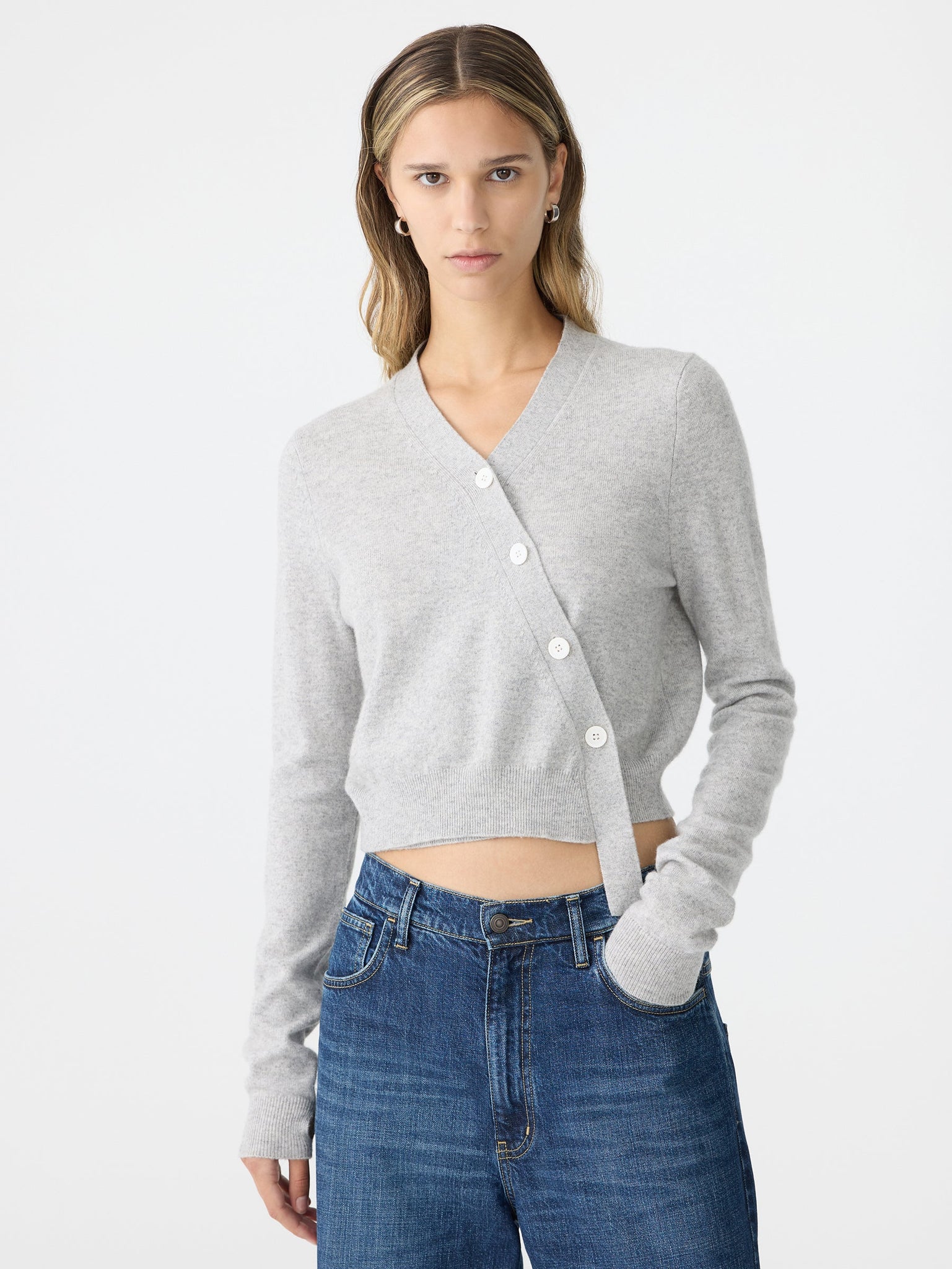 crossover cashmere cardigan II