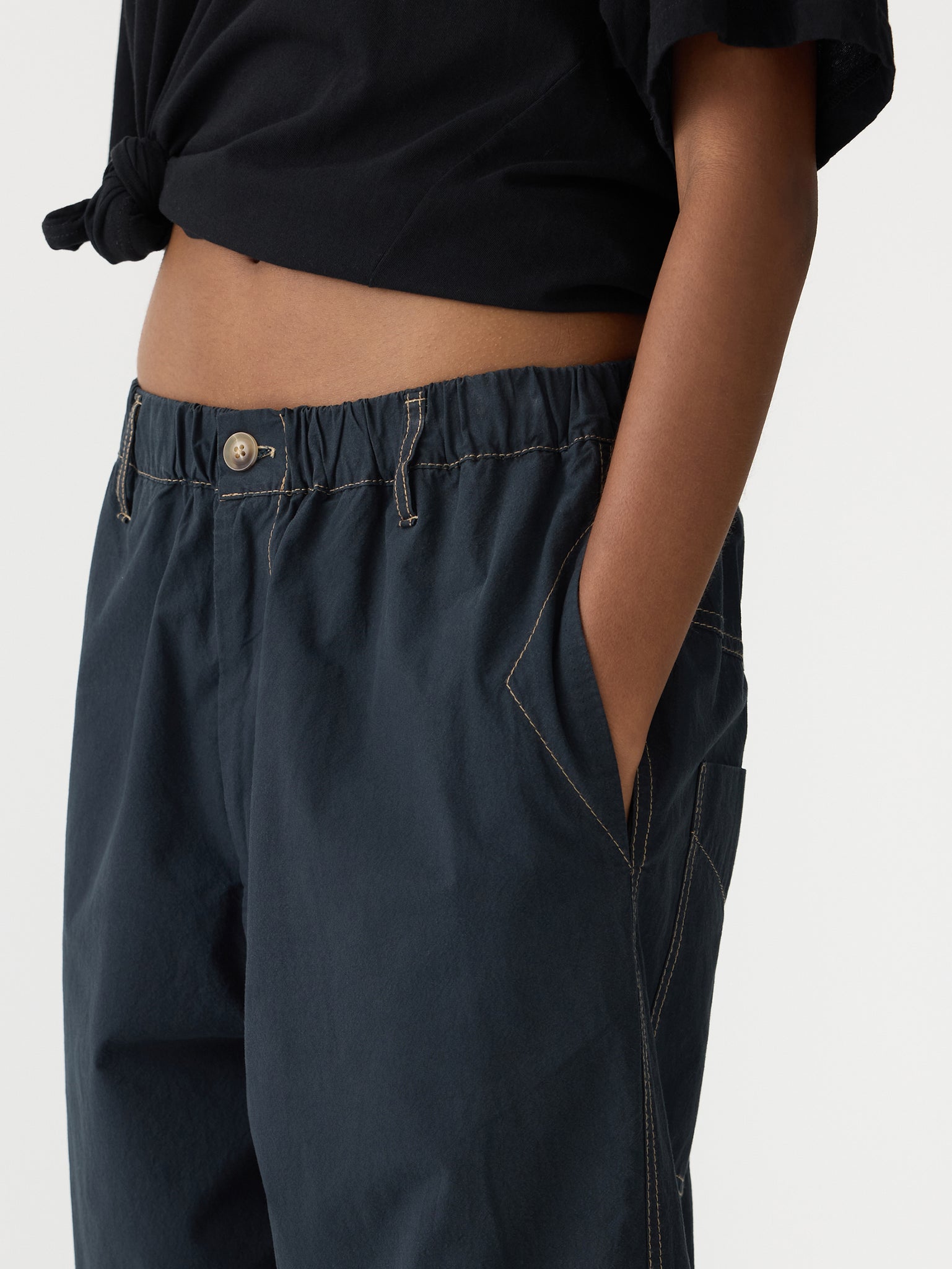 crushed cotton summer pant