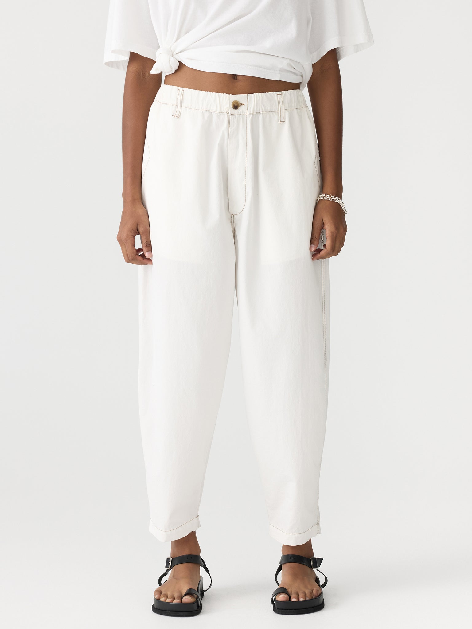 crushed cotton summer pant